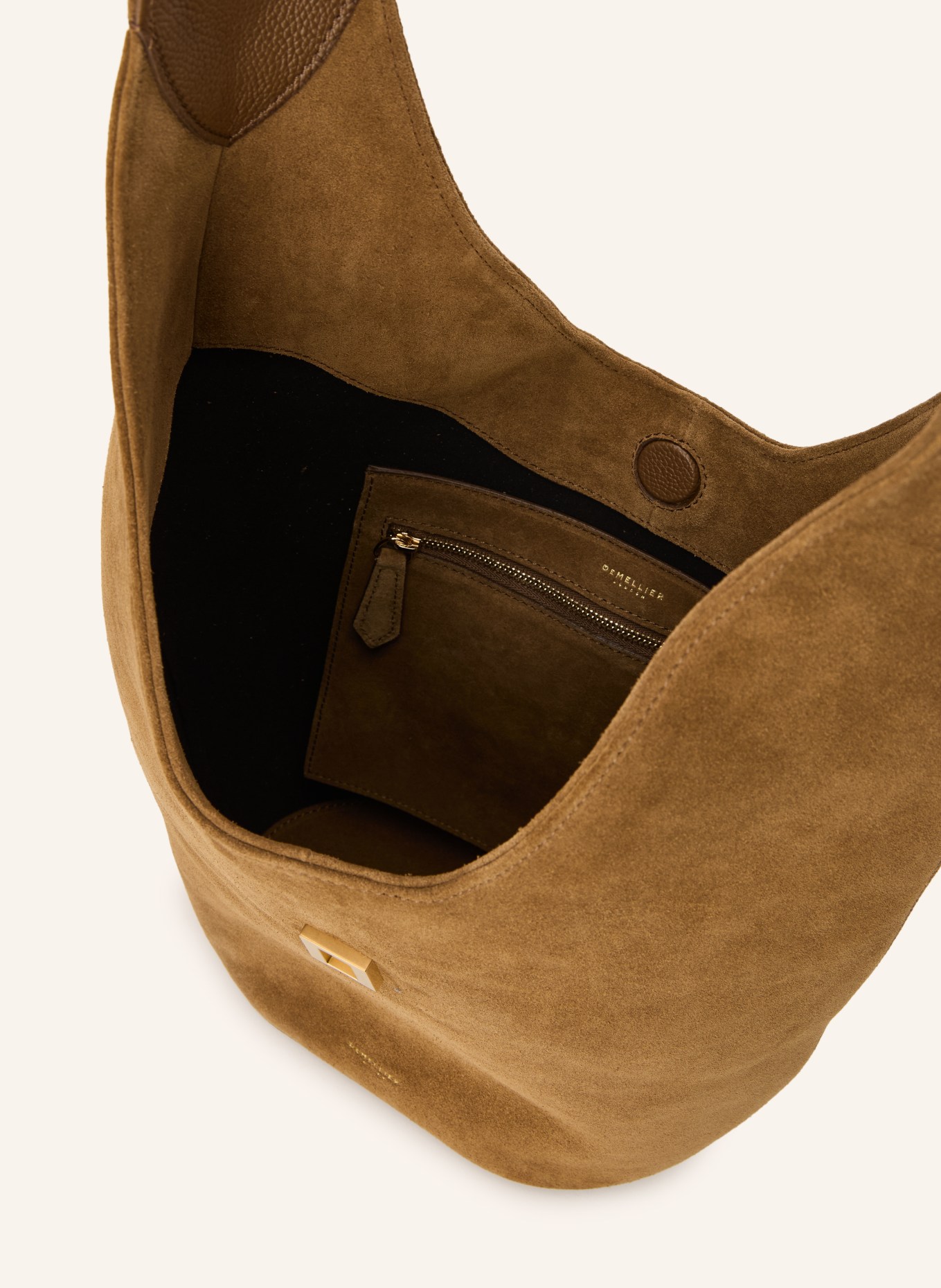 DEMELLIER Schoudertas THE SIENA CROSSBODY: CAMEL / GOUD