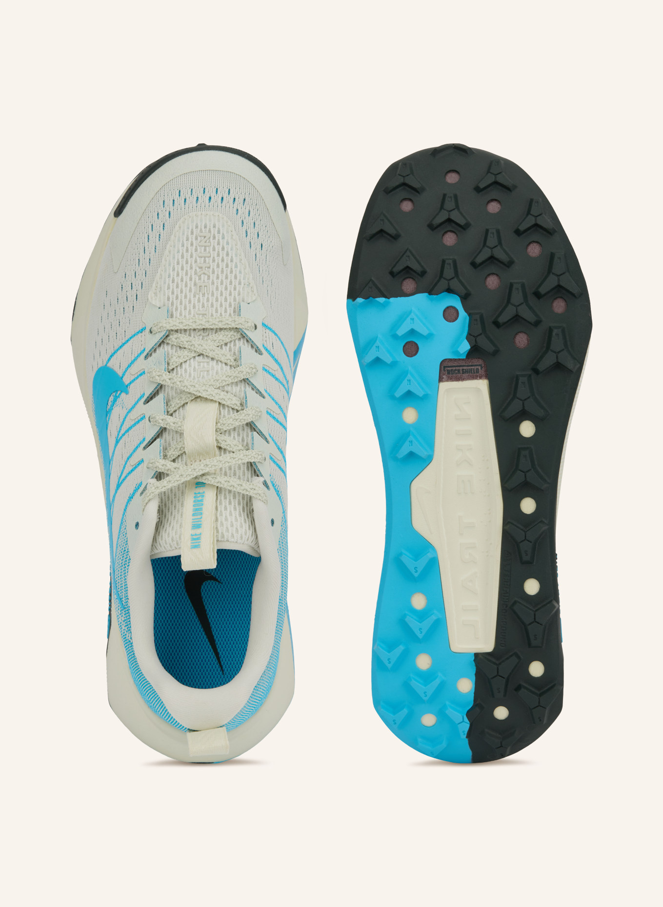 Nike Trailrunning-Schuhe REACTX WILDHORSE 10: WEISS / HELLBLAU