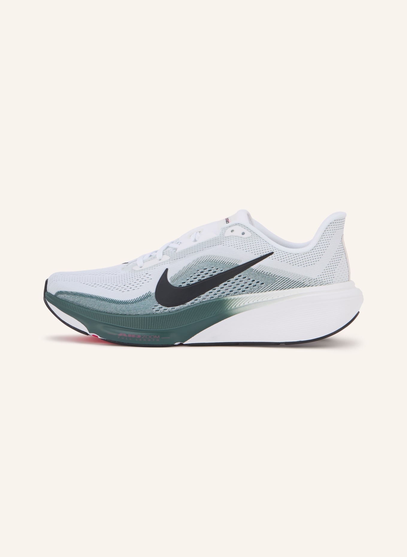 Nike Laufschuhe AIR ZOOM PEGASUS 42: WEISS / GRÜN / SCHWARZ