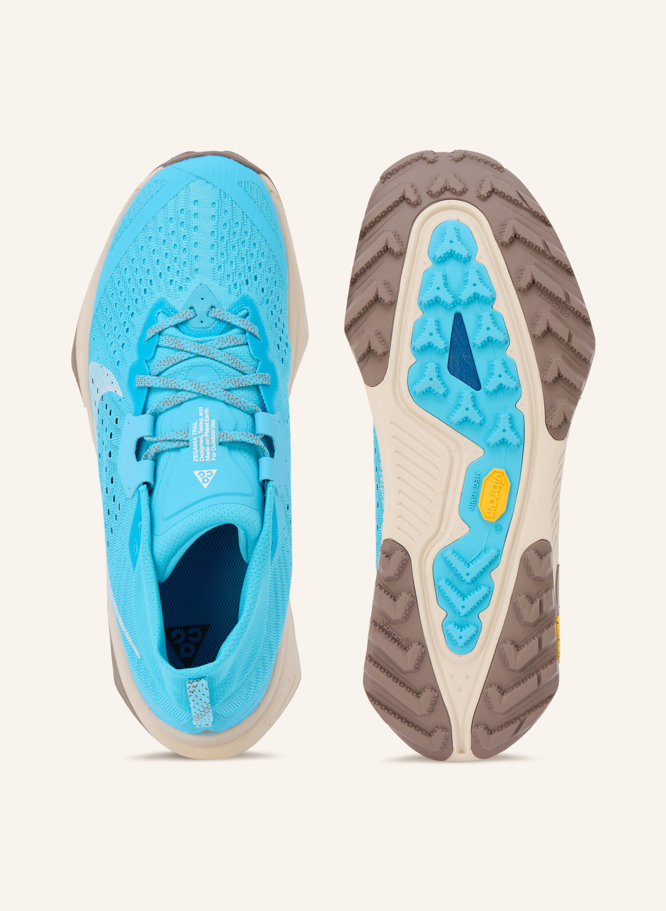 Nike Trail running shoes ACG ZEGAMA TRAIL: NEON BLUE / WHITE