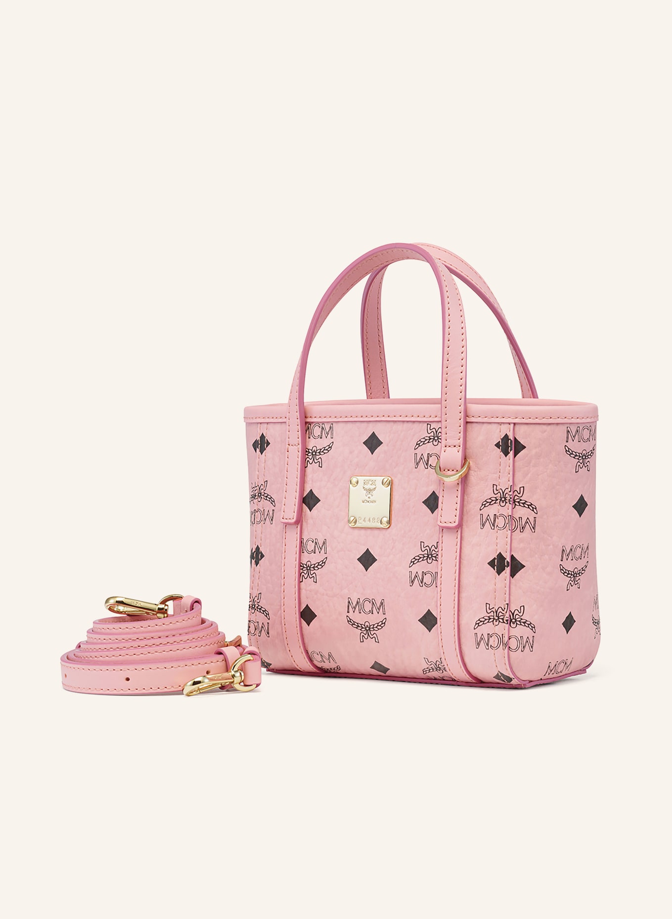MCM TONI VI Shoulder Bag: PINK / GOLD / BLACK