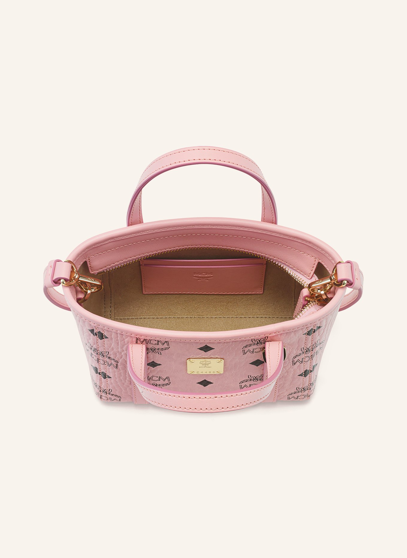 MCM TONI VI Shoulder Bag: PINK / GOLD / BLACK