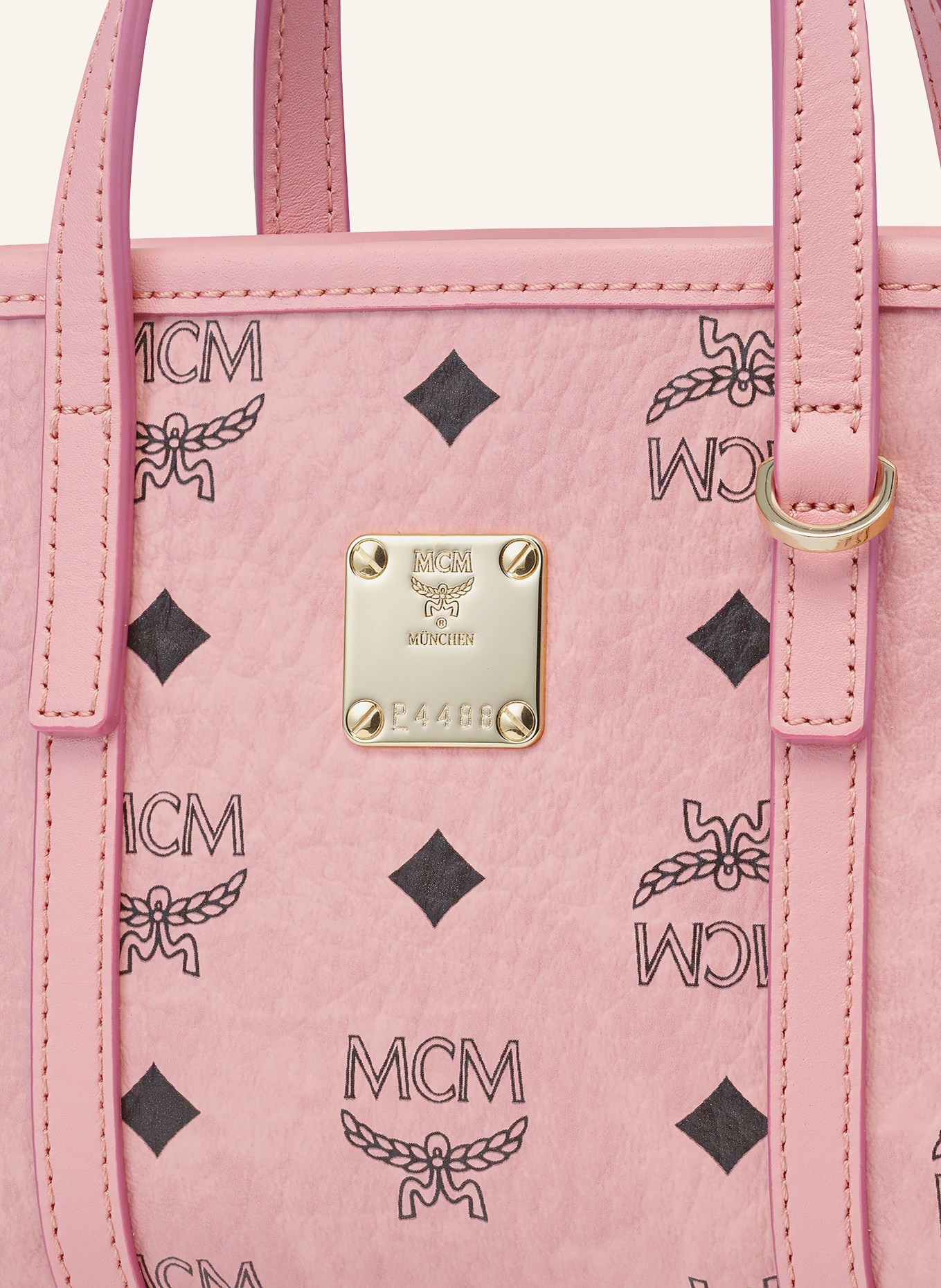 MCM TONI VI Shoulder Bag: PINK / GOLD / BLACK