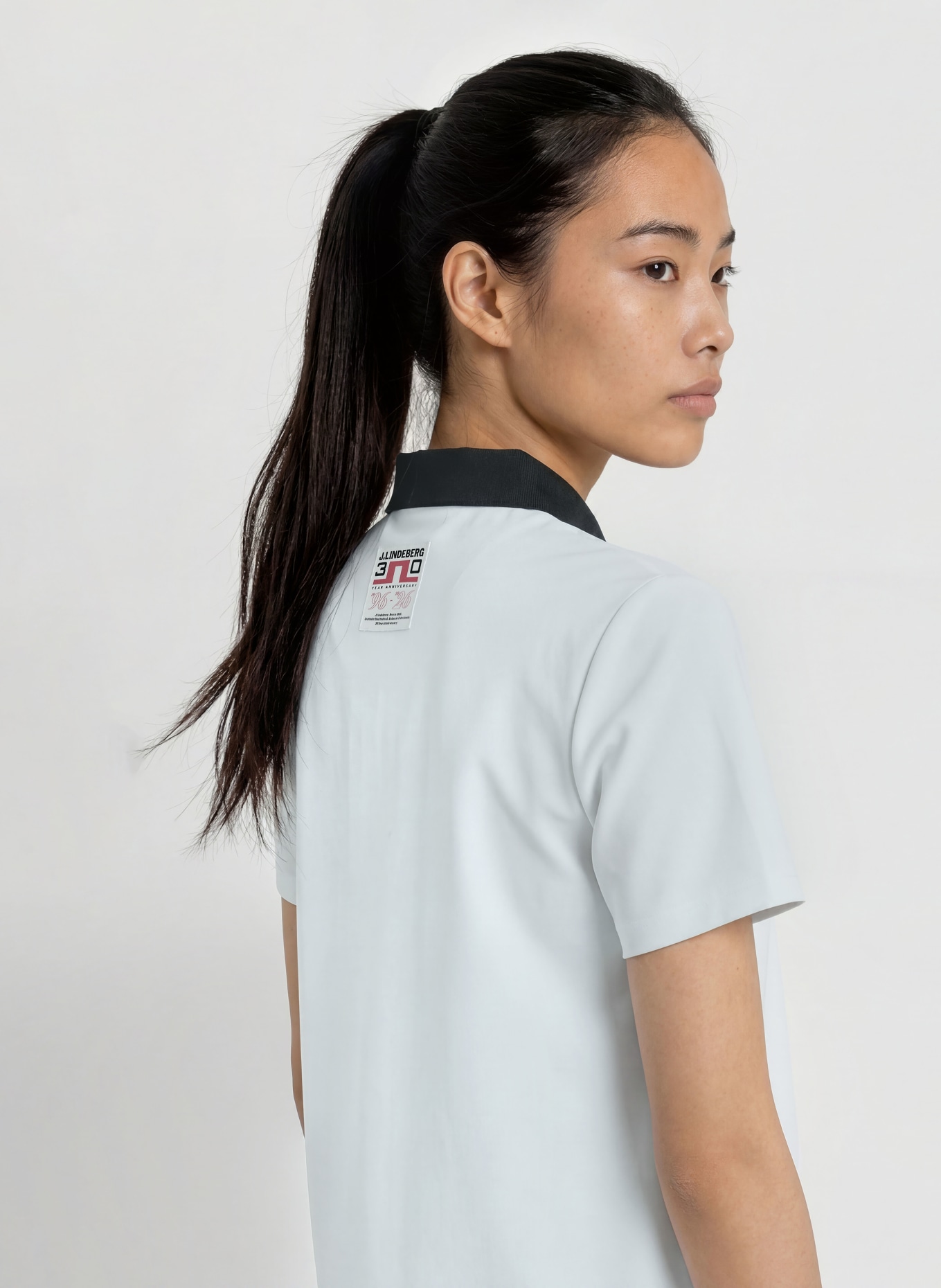 J.LINDEBERG Golfkleid: WEISS / SCHWARZ