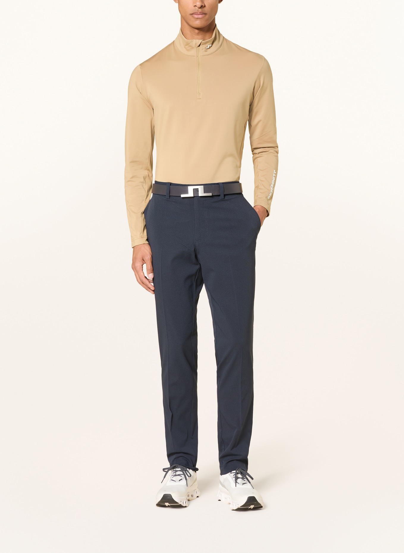 J.LINDEBERG Functional shirt: LIGHT BLUE / WHITE