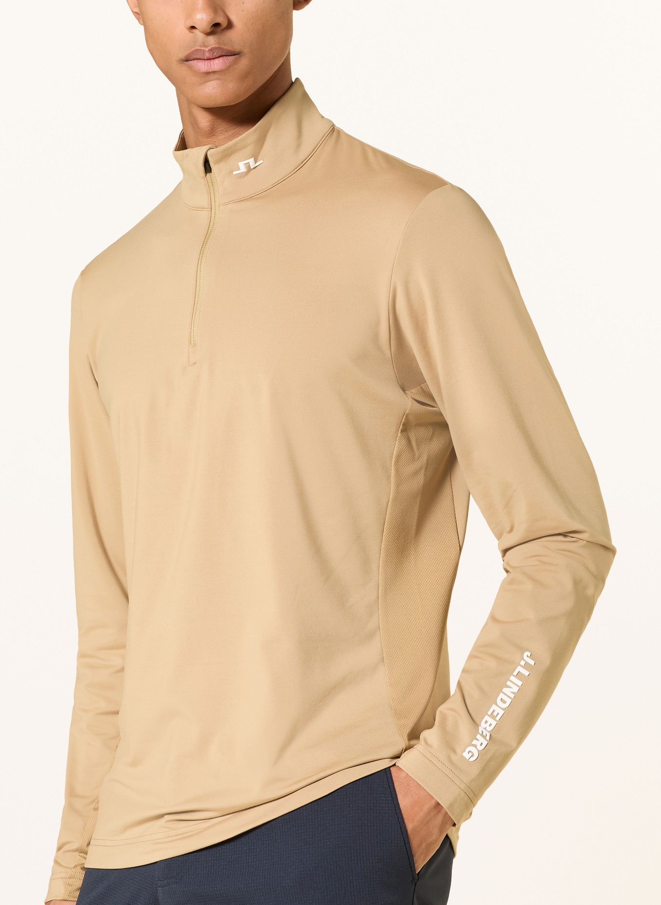 J.LINDEBERG Functional shirt: LIGHT BLUE / WHITE