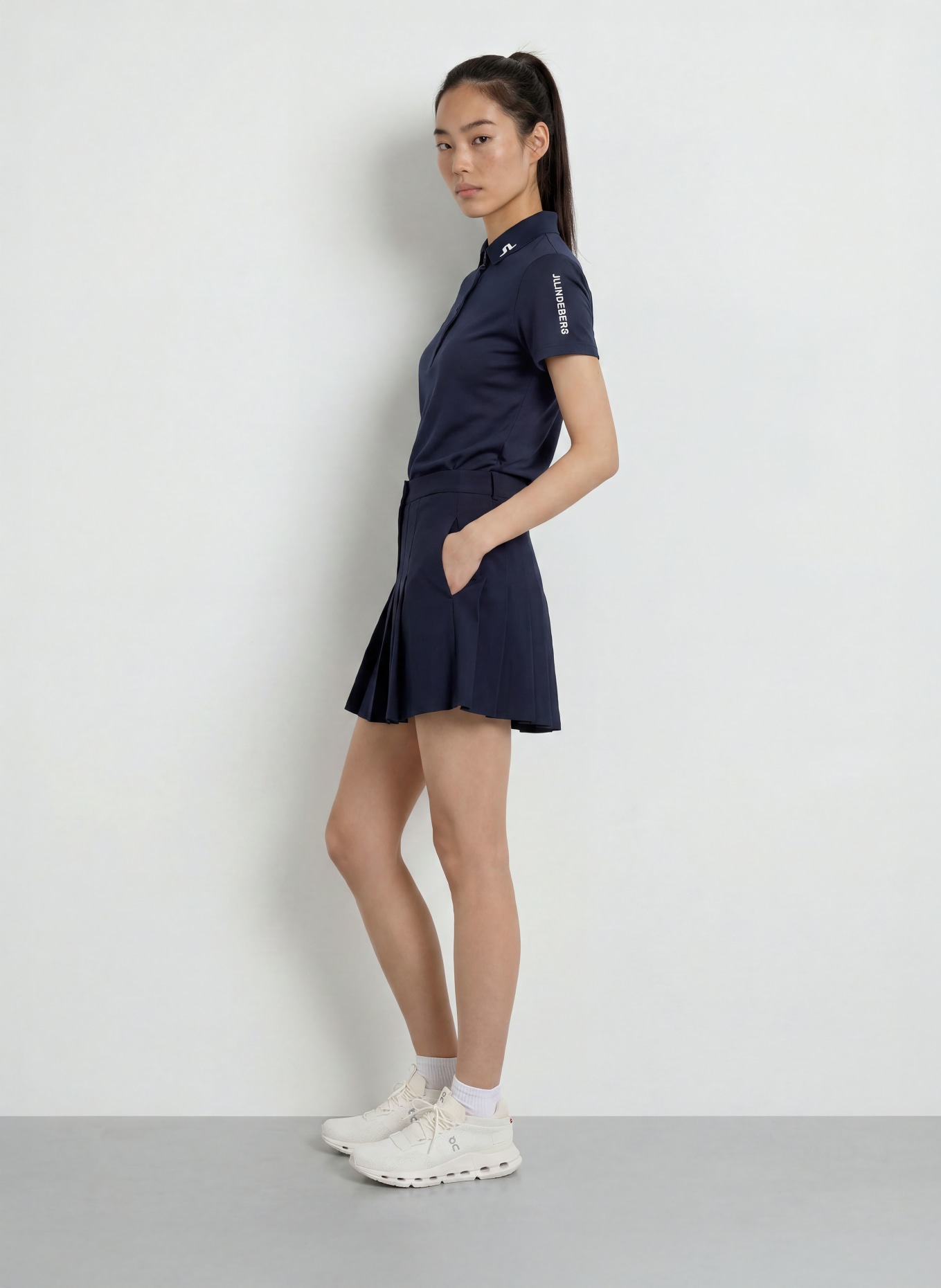 J.LINDEBERG Polo technique: BLEU FONCÉ