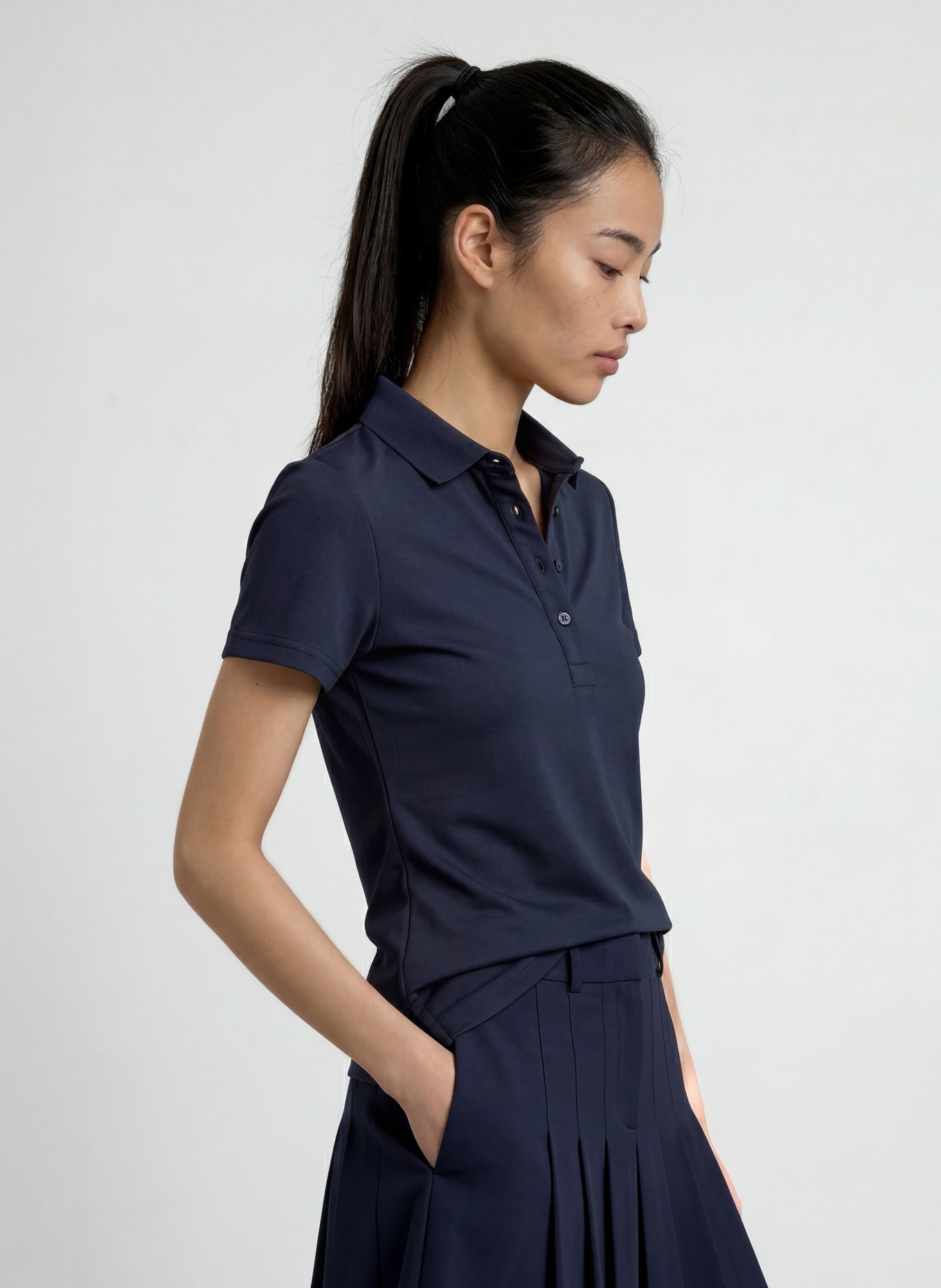 J.LINDEBERG Polo technique: BLEU FONCÉ