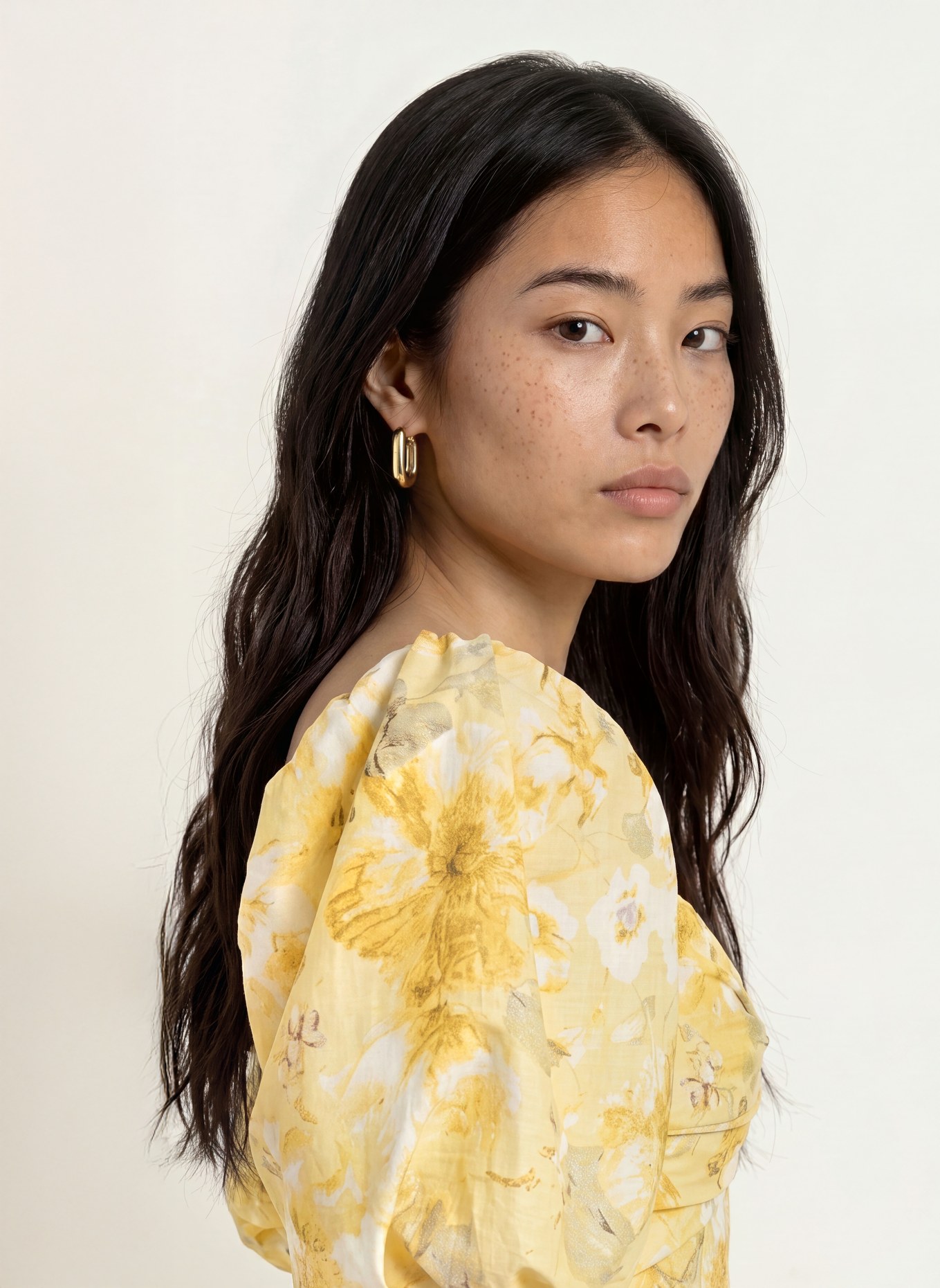 Y.A.S. Cropped blouseshirt: GEEL / LICHTGEEL / LICHTGROEN