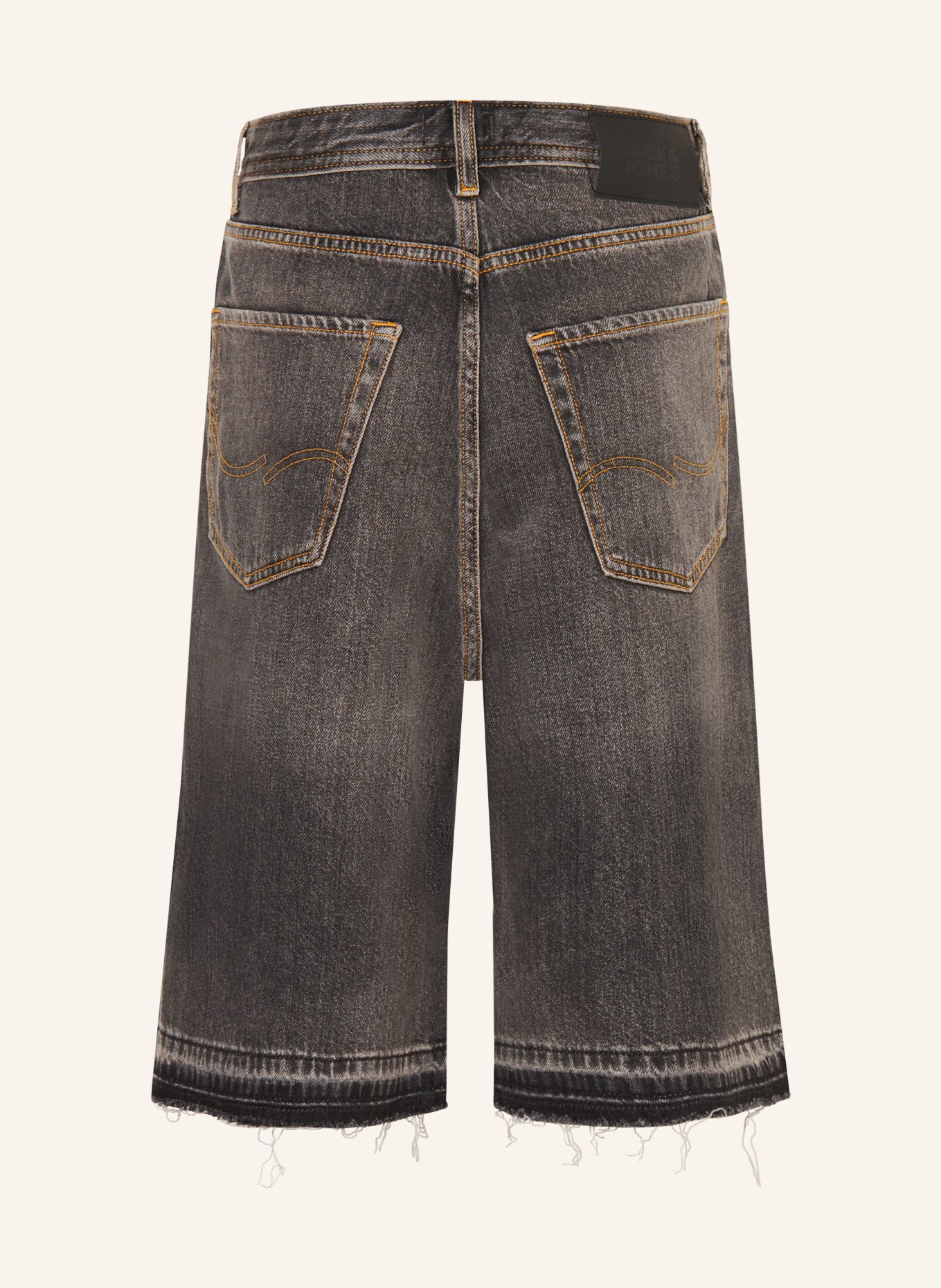 JACK&JONES Jeansshorts met extra baggy pasvorm: BLACK DENIM