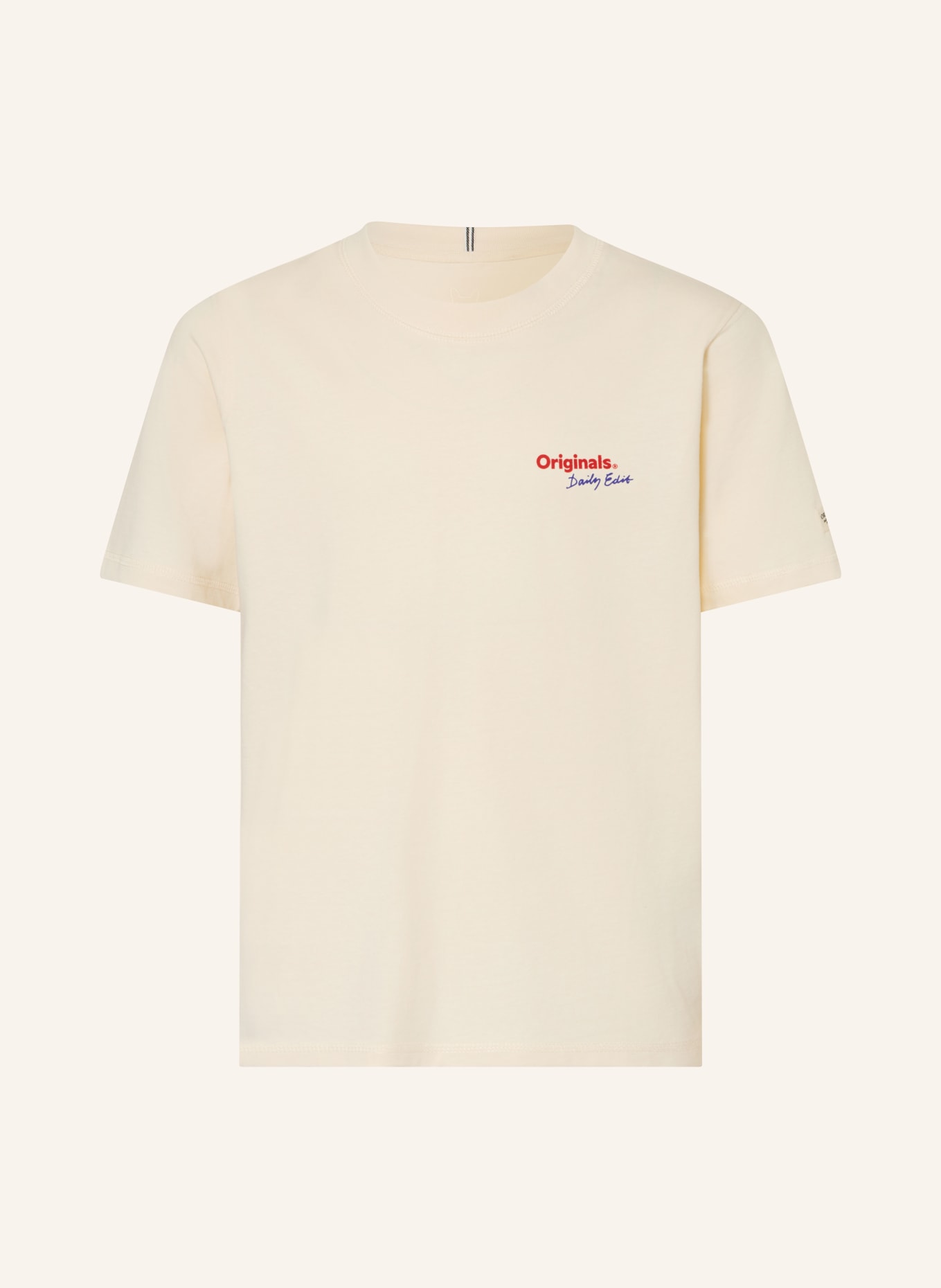 JACK&JONES T-shirt: ÉCRU / ROUGE / BLEU