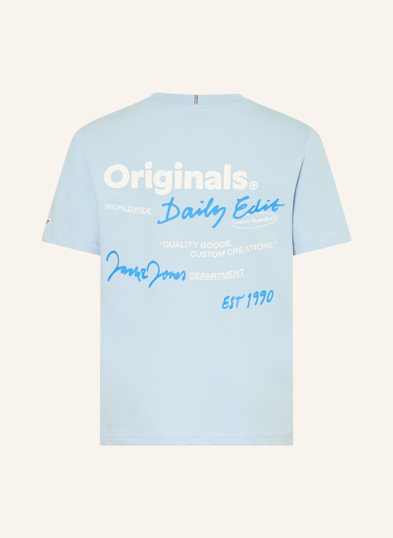 JACK&JONES T-shirt: BLEU CLAIR / BLEU / BLANC