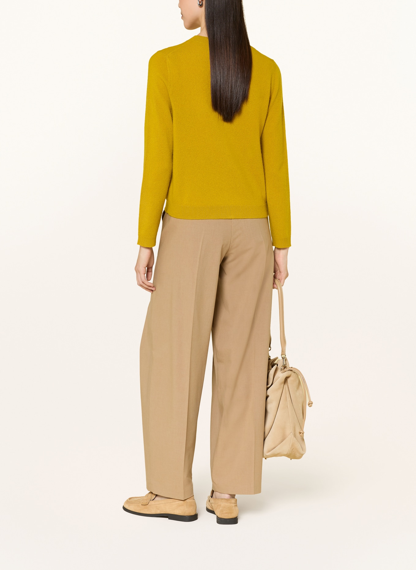 darling harbour Cashmere cardigan: olive gold