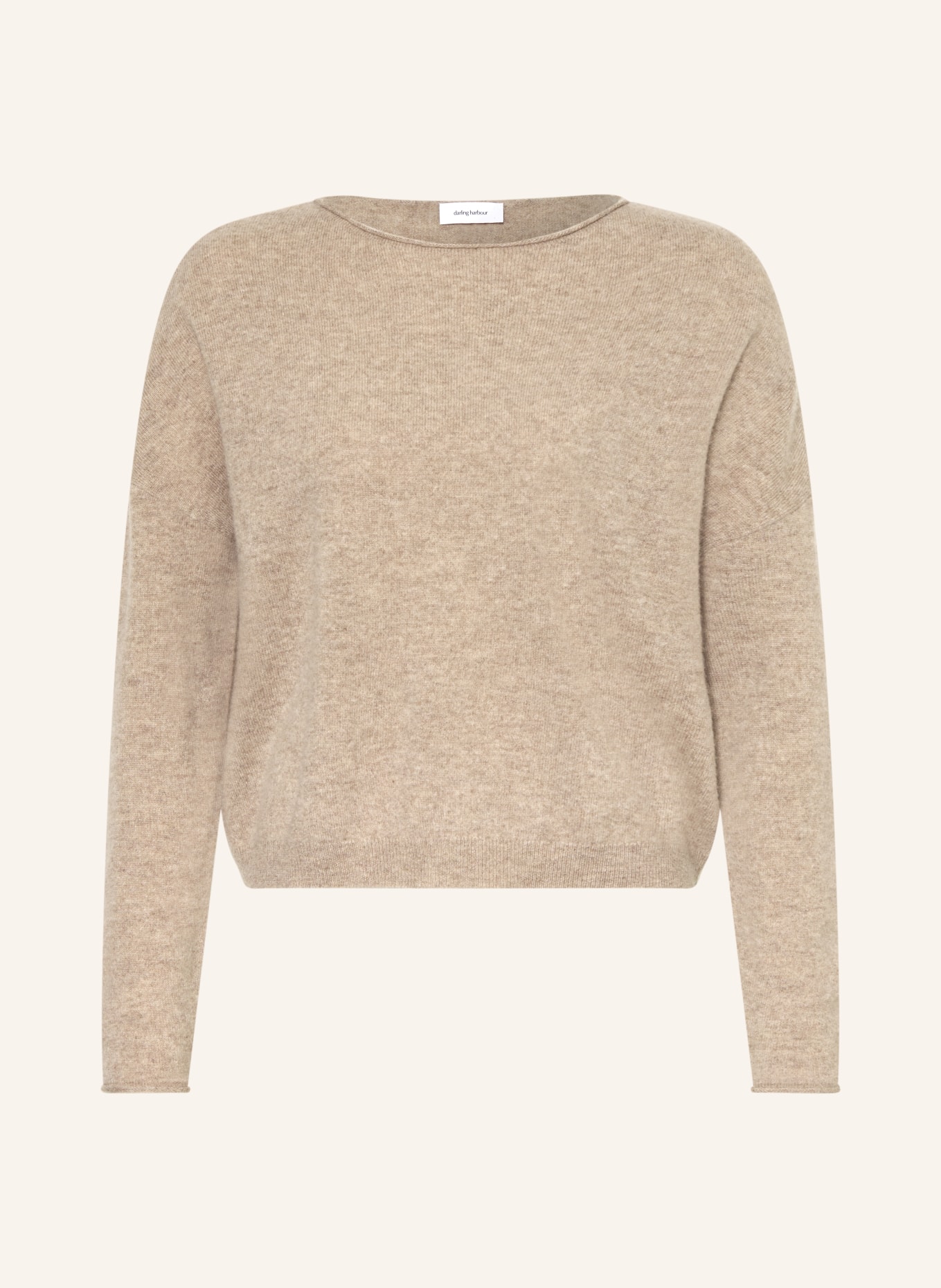 darling harbour Cashmere-Pullover: GREIGE MELANGE
