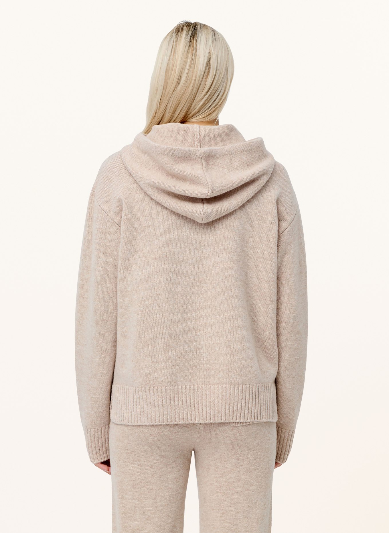 LeGer Studio Gebreide hoodie GODJA: BEIGE