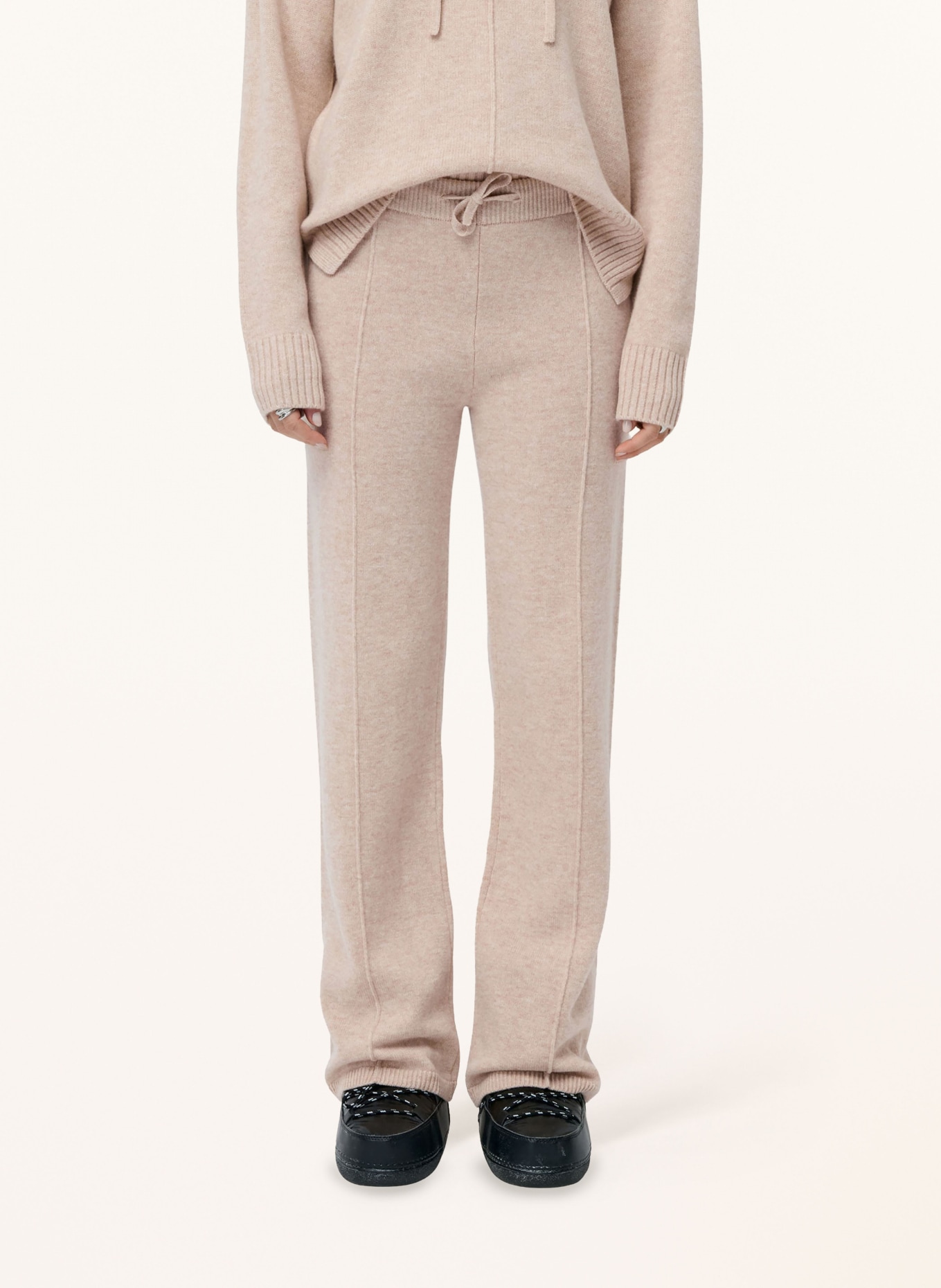 LeGer Studio Gebreide broek GODJA: BEIGE
