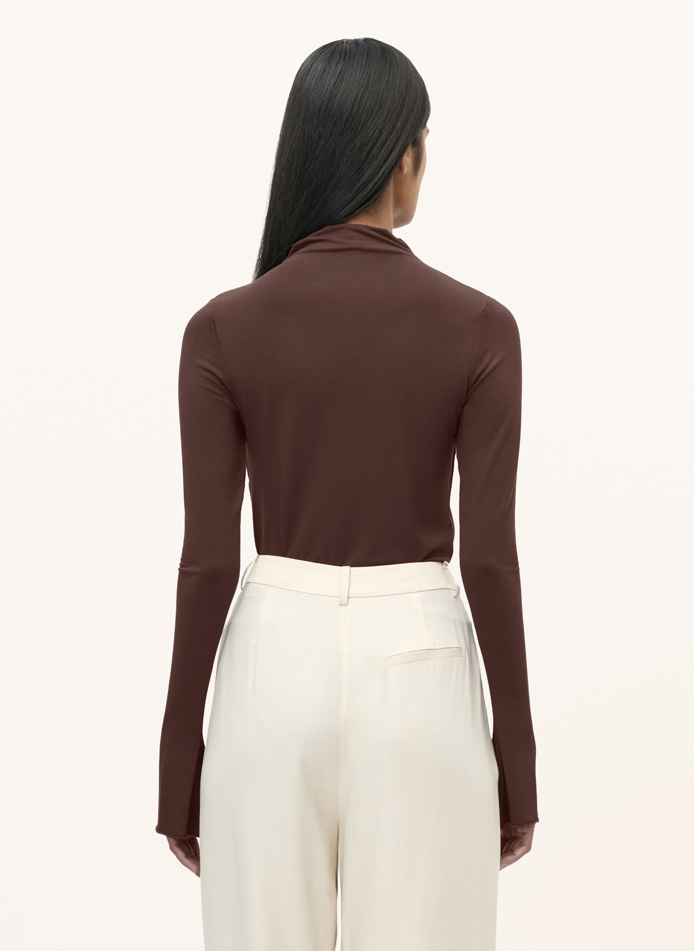 LeGer Studio BESSY long-sleeved shirt: DARK BROWN
