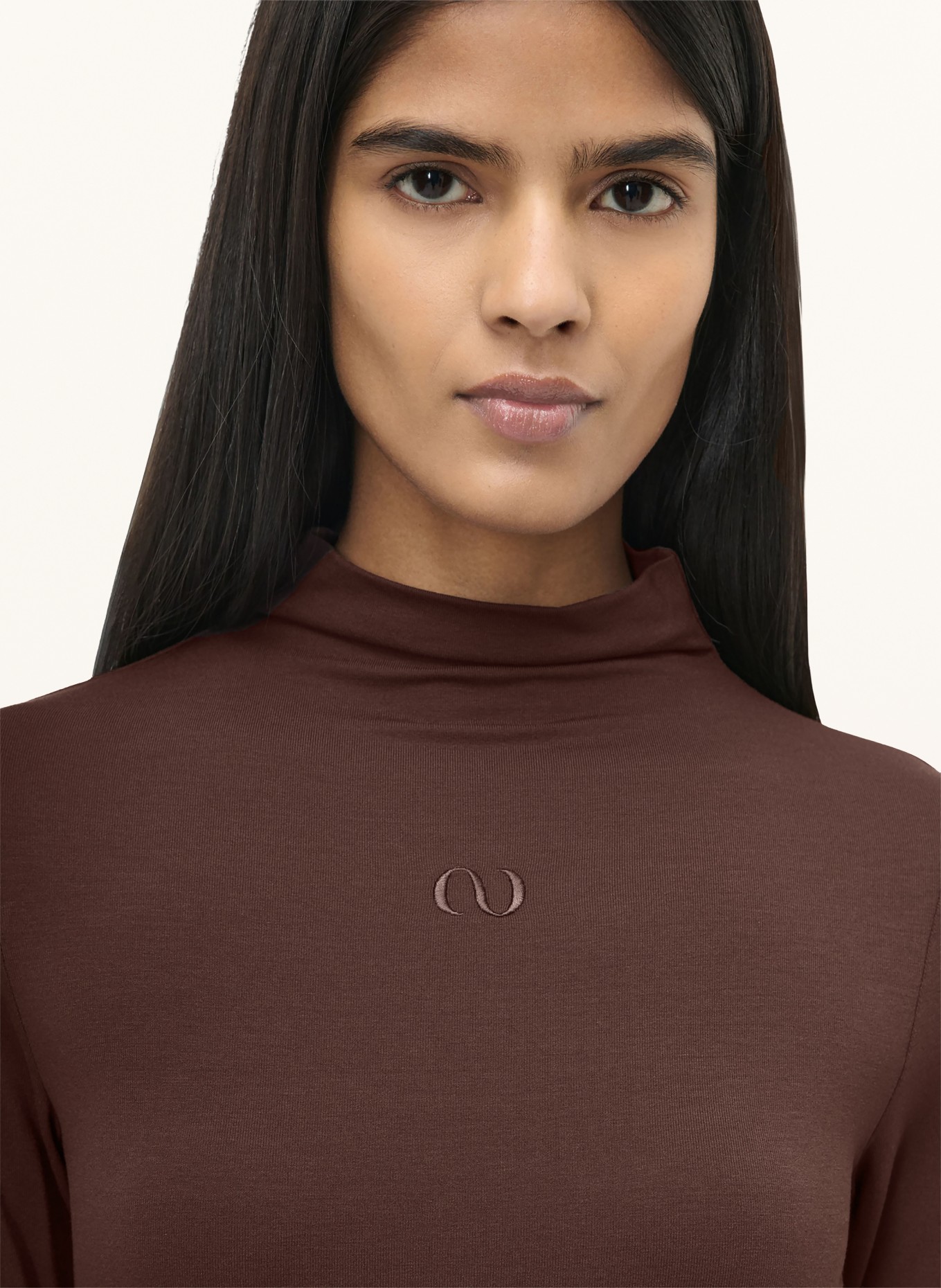 LeGer Studio BESSY long-sleeved shirt: DARK BROWN