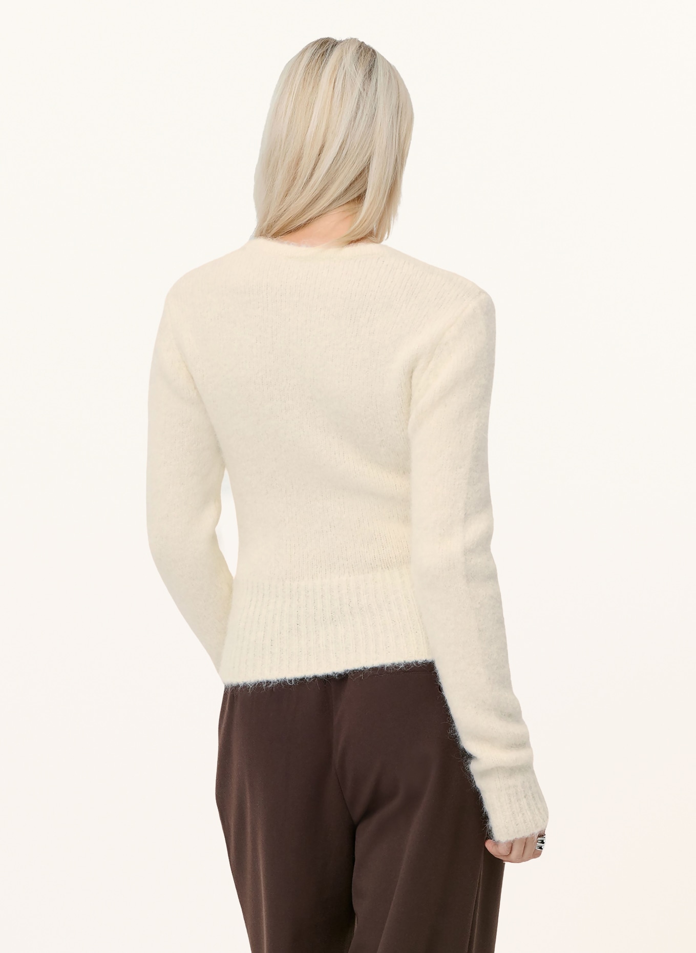 LeGer Studio Vest RITA met alpaca: WIT