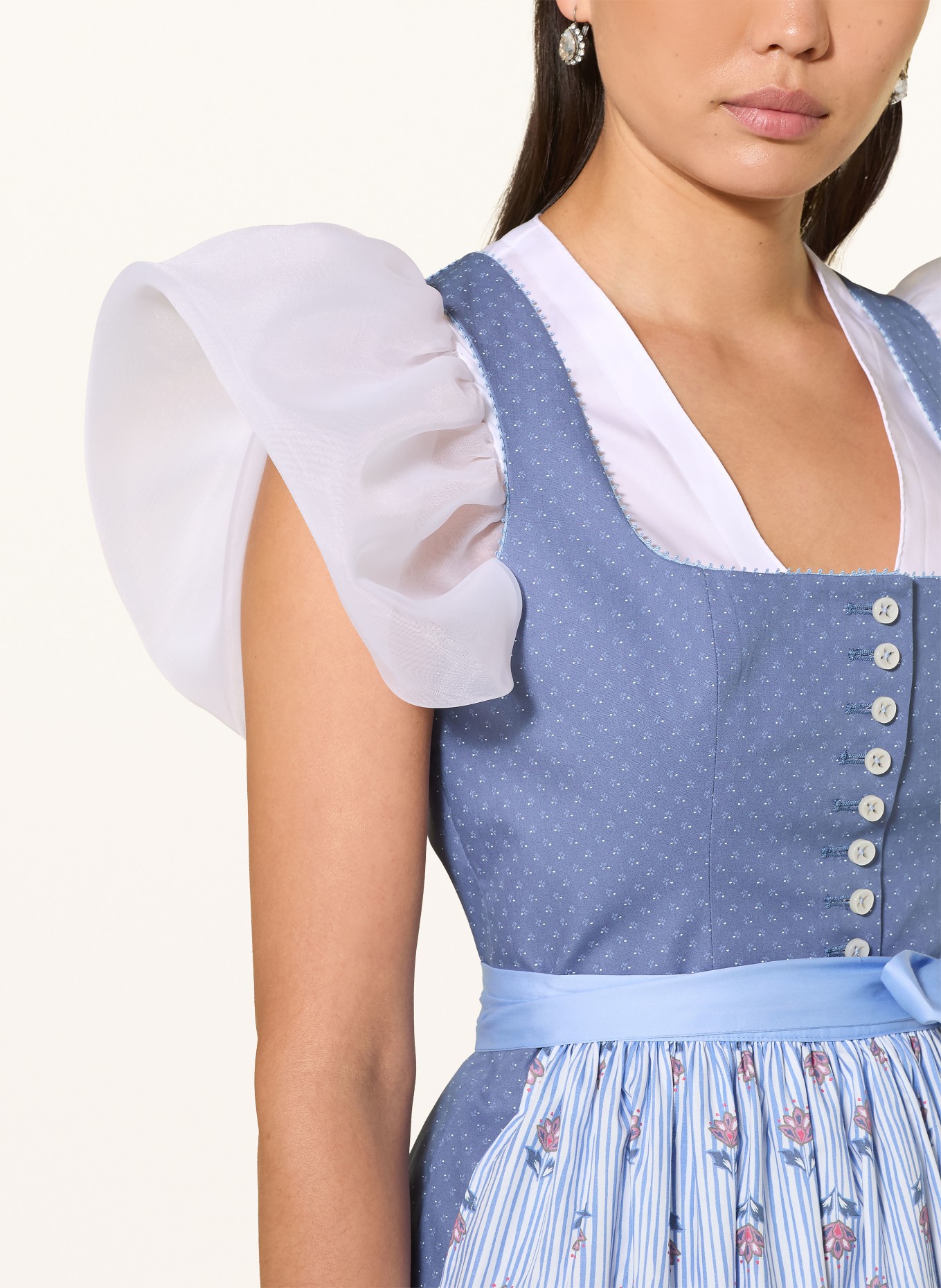 WALDORFF Blouse Dirndl: BLANC