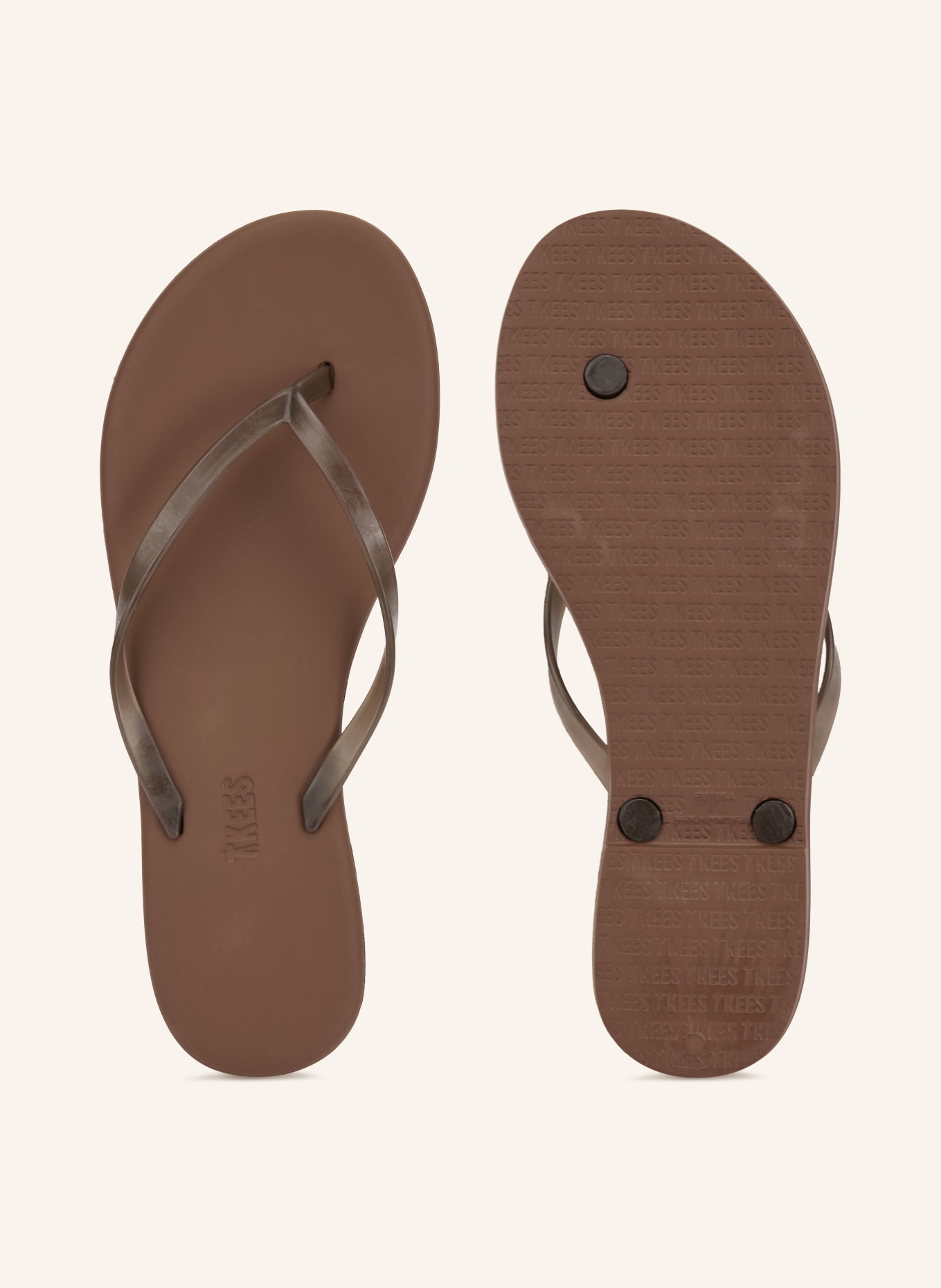 TKEES Flip-Flops AQUA: BRAUN