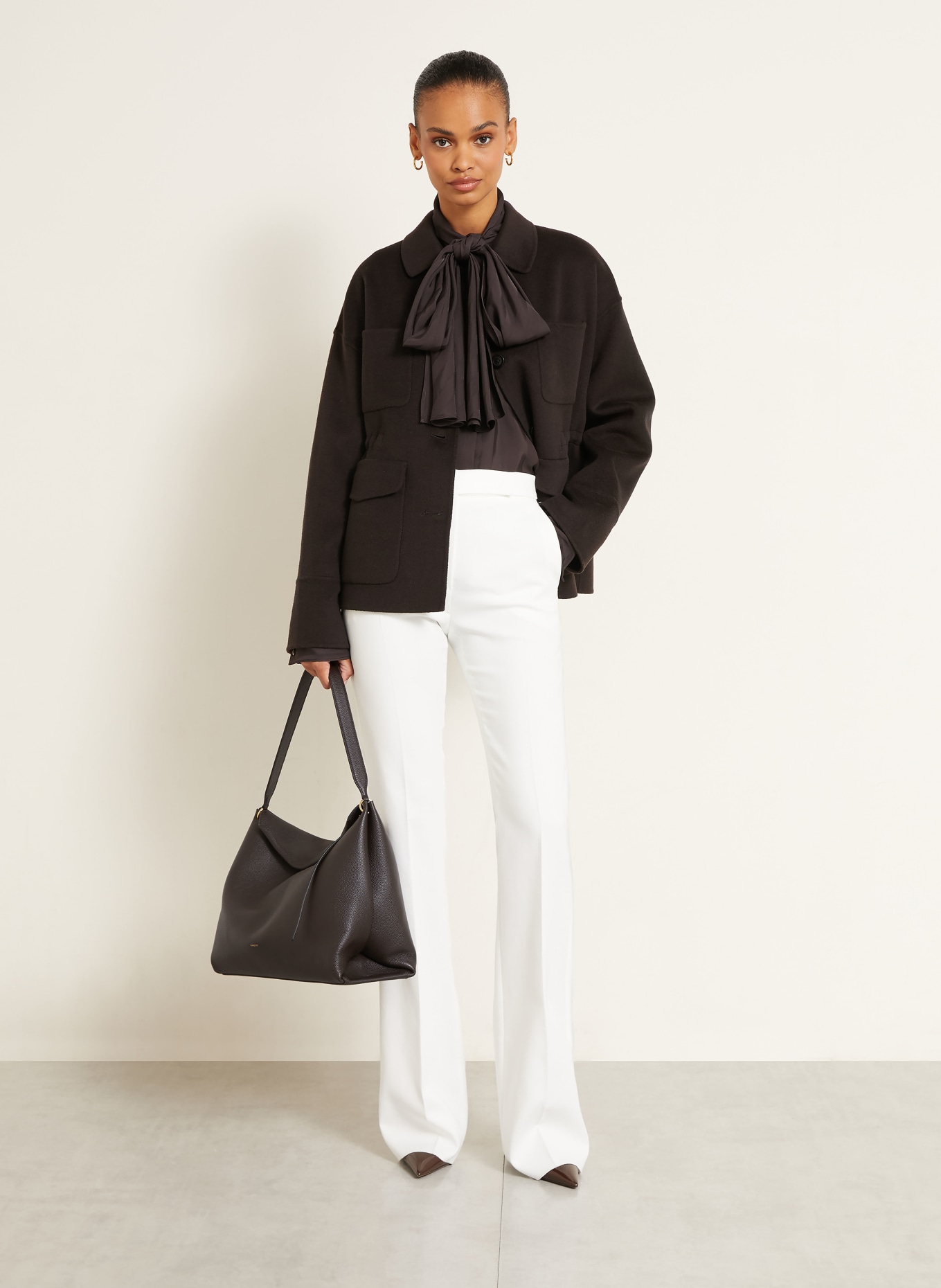 WANDLER Shopper PENELOPE: MARRON FONCÉ