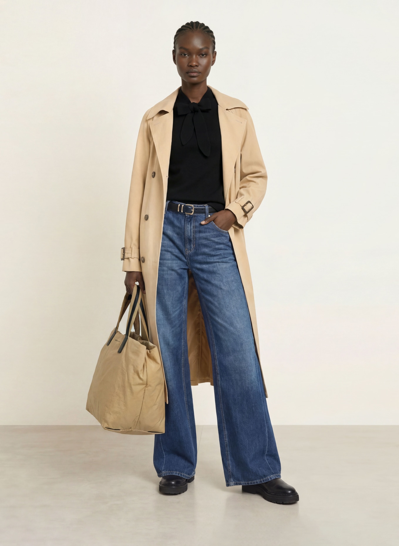 Vee Collective Shopper ESSENCE mit Pouch: BEIGE