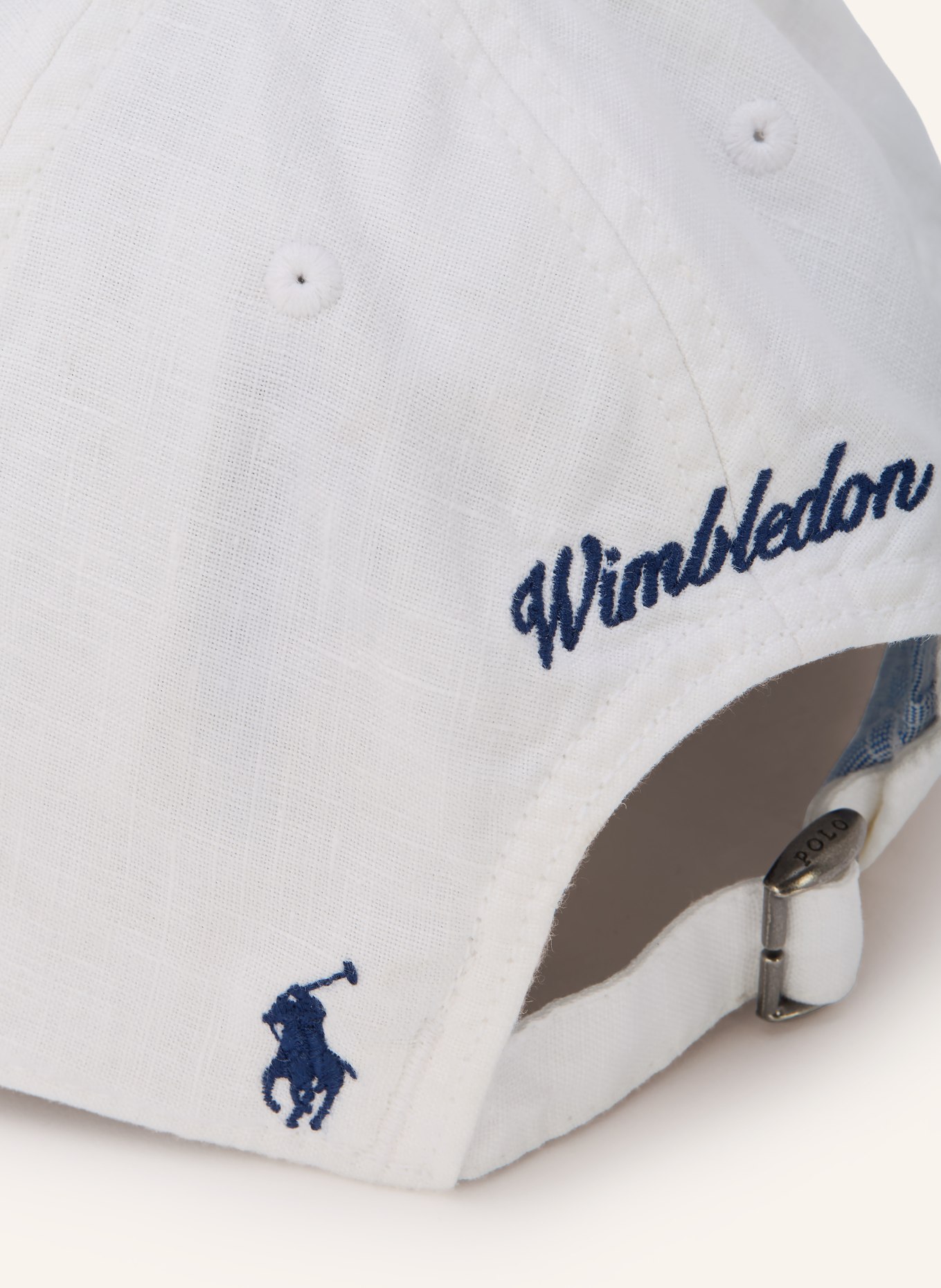 POLO RALPH LAUREN Linen cap: WHITE