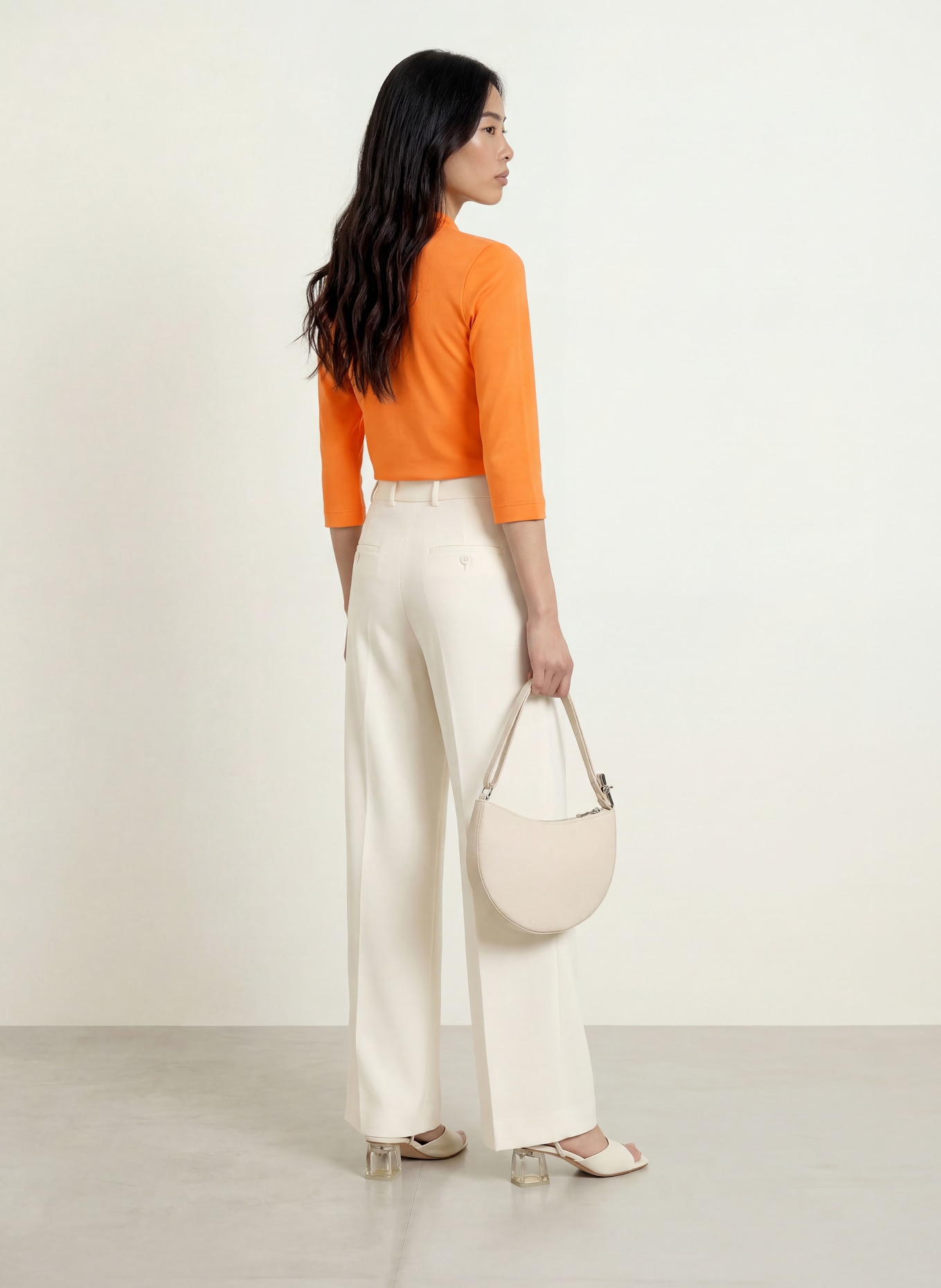 efixelle Shirt mit 3/4-Arm: ORANGE