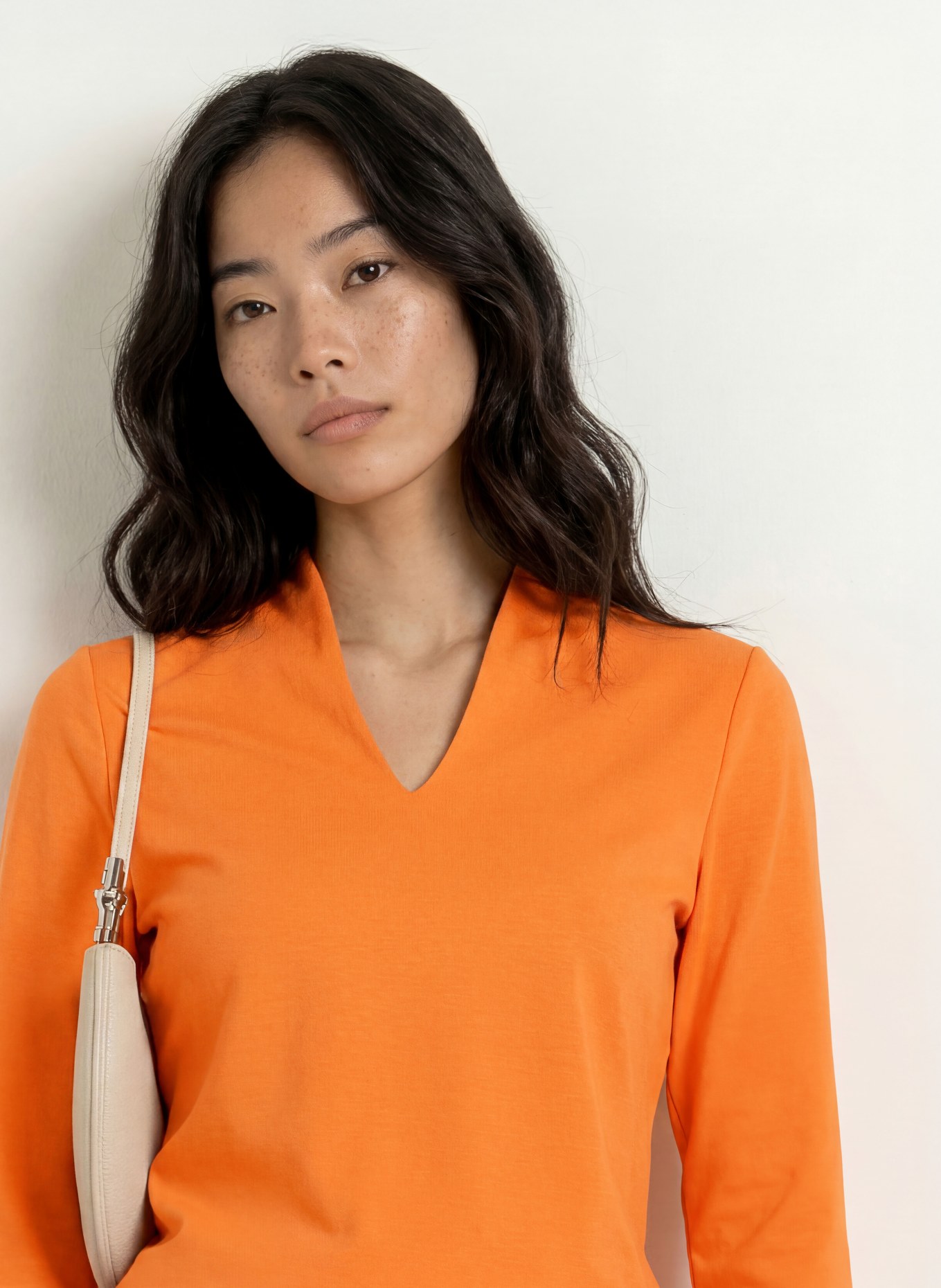 efixelle Shirt mit 3/4-Arm: ORANGE