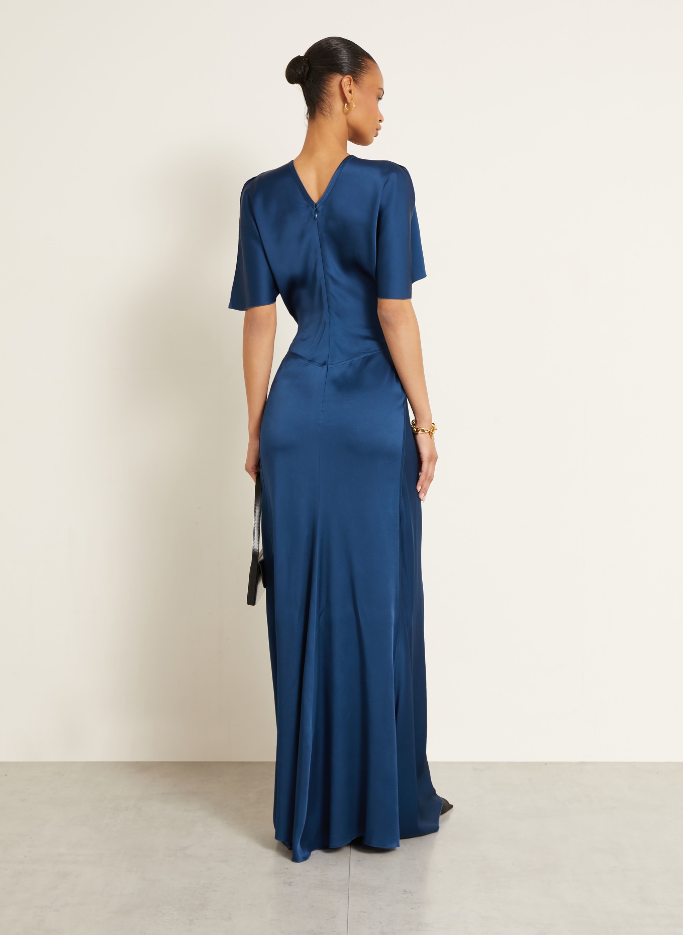 VICTORIA BECKHAM evening gown: BLUE