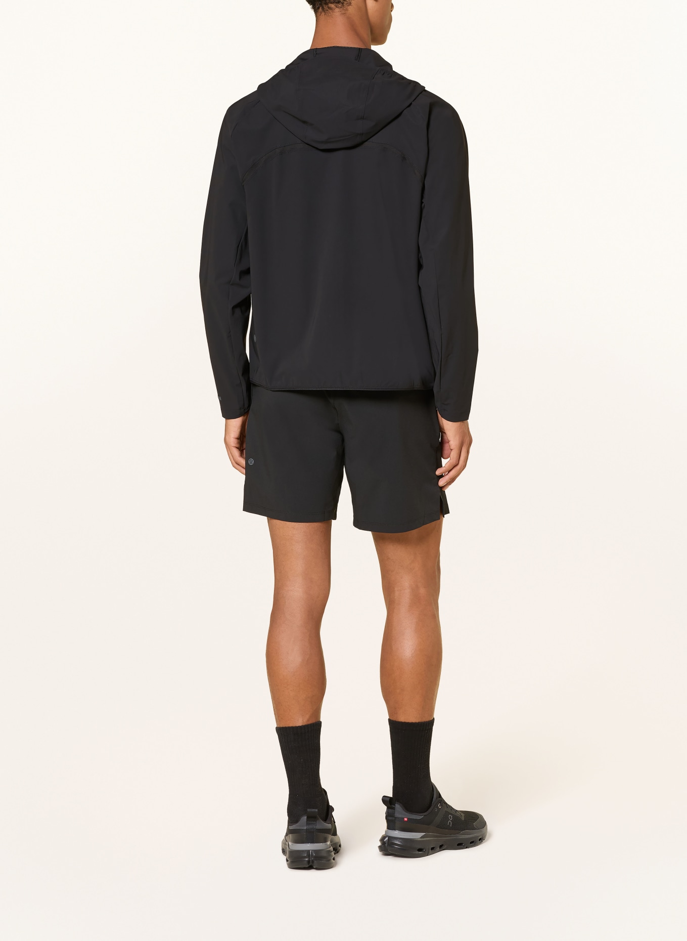 lululemon PACE BREAKER running jacket: BLACK
