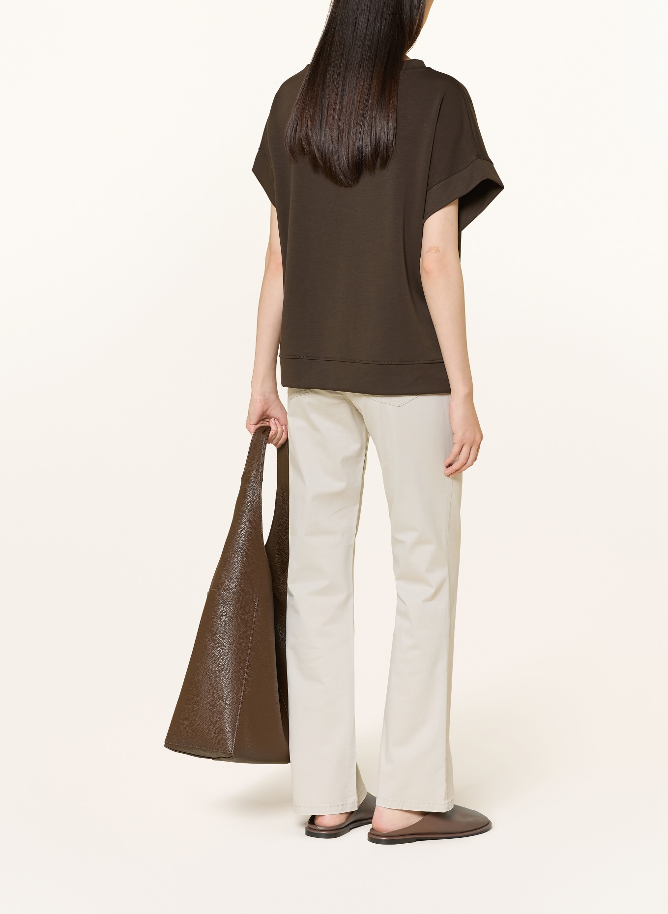 Marc O'Polo KIRUNA Bootcut trousers: CREAM