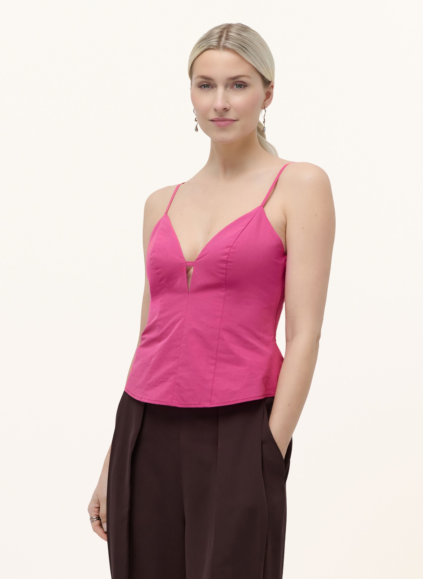 LeGer Studio JELLA top with cut-out: FUCHSIA