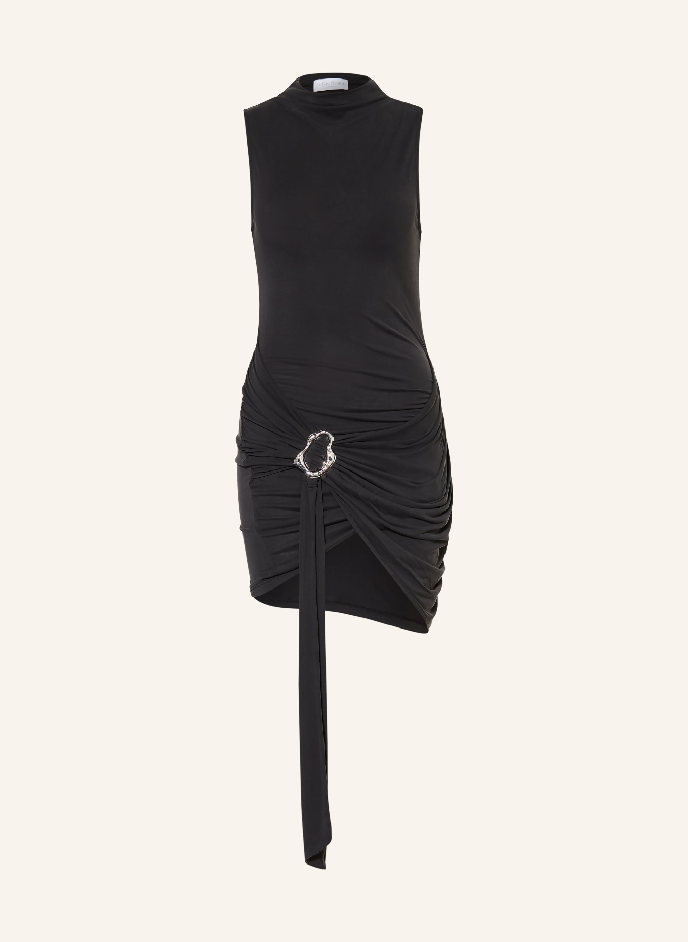 LeGer Studio AGATHE Jersey Dress: BLACK