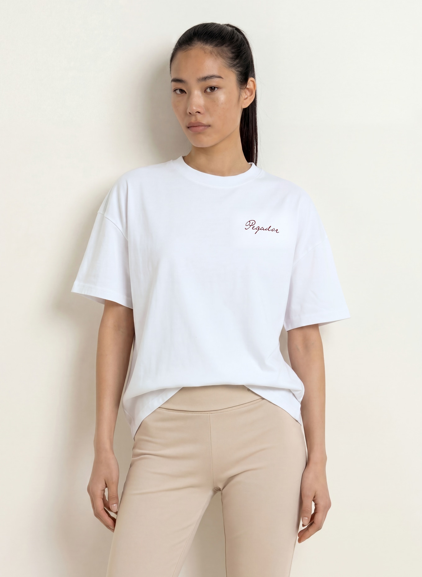 PEGADOR Oversized-Shirt LEFKARA: WEISS