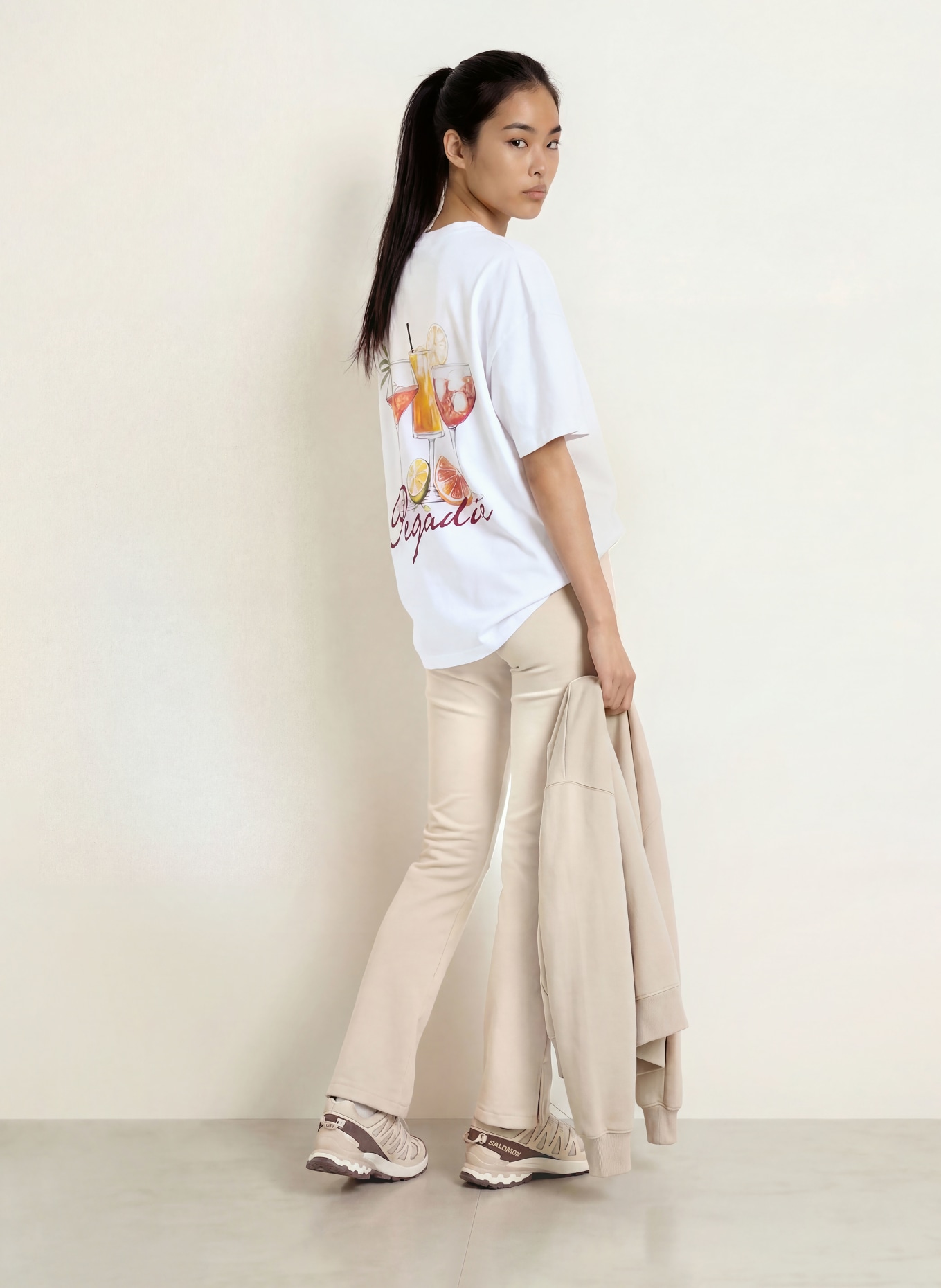 PEGADOR Oversized-Shirt LEFKARA: WEISS