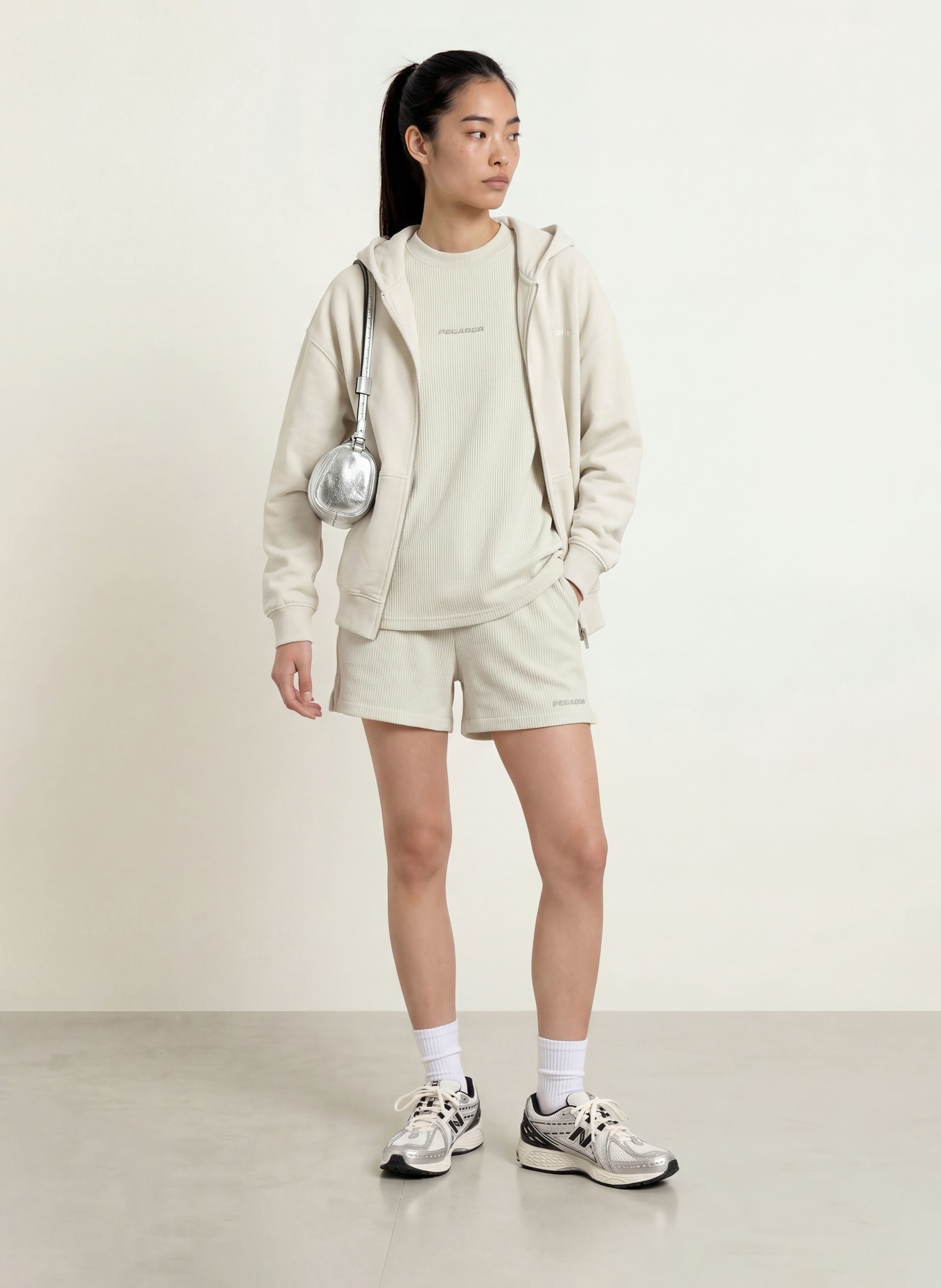 PEGADOR Sweatshorts LINARES LIGHT: HELLGRÜN