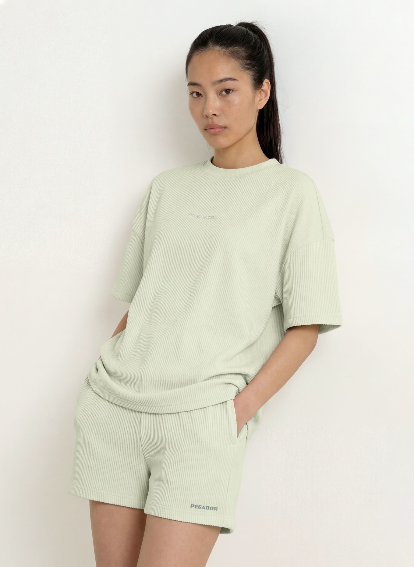 PEGADOR Oversized-Shirt LINARES: HELLGRÜN