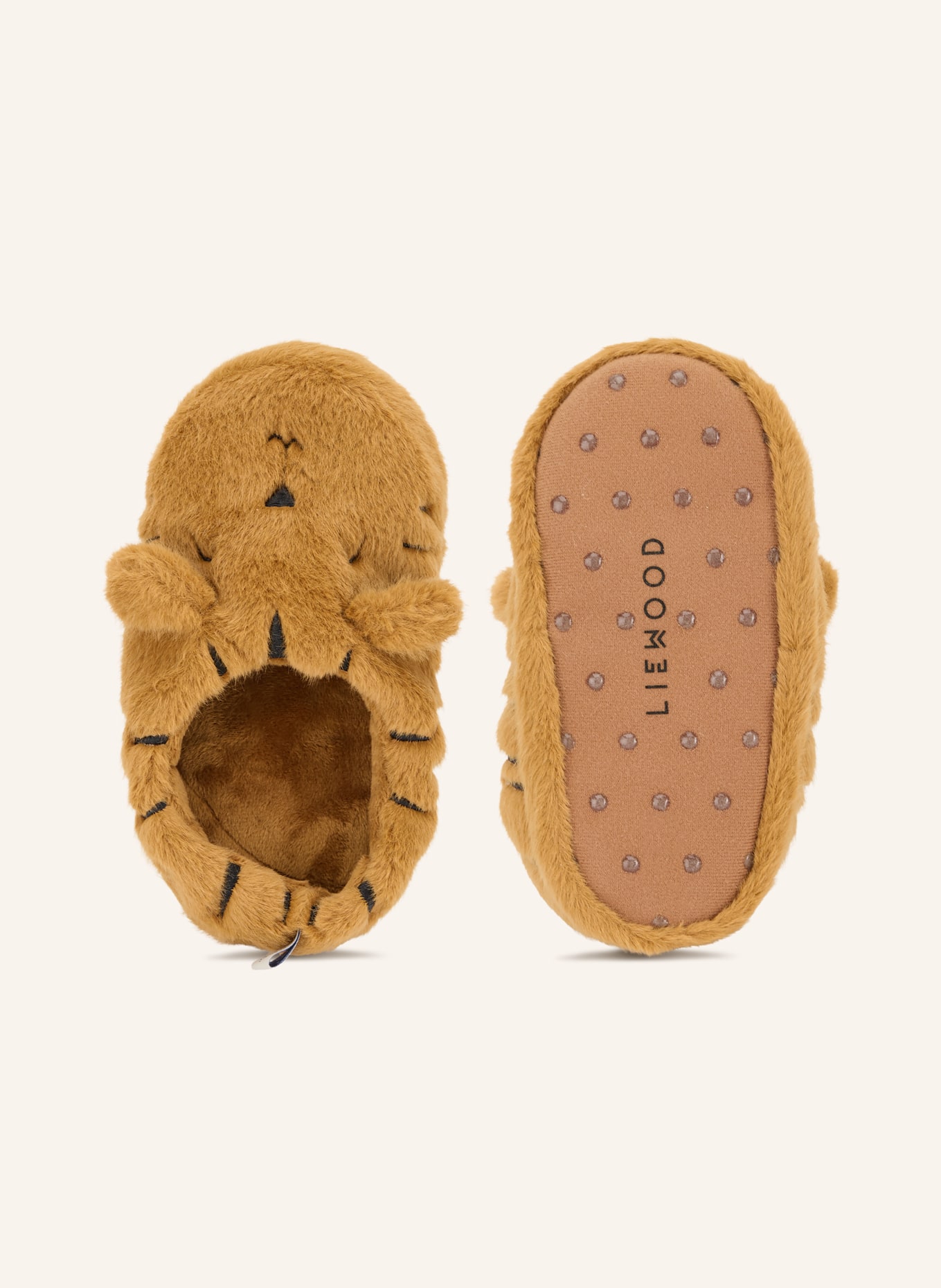 LIEWOOD Pantoffels AVIAJA TIGER: CAMEL / ZWART