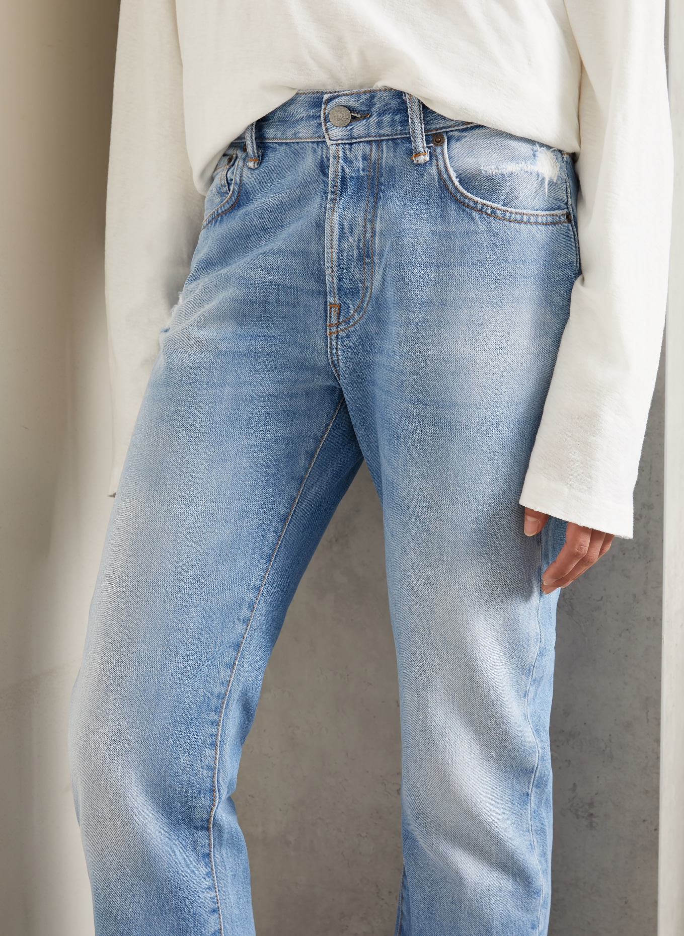 Acne Studios Jean droit: 228 light blue