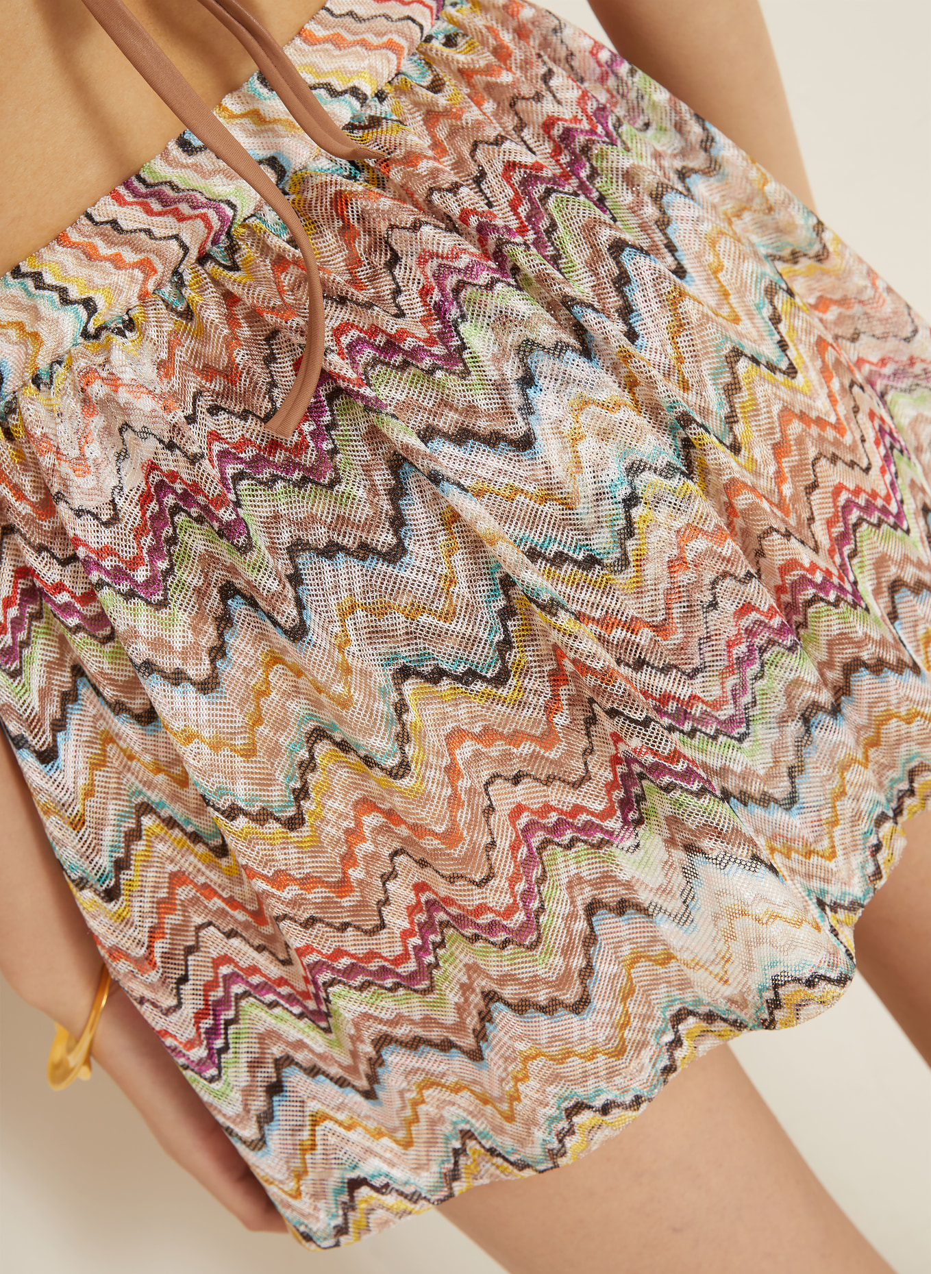 MISSONI Shorts: HELLBRAUN / ORANGE / HELLBLAU