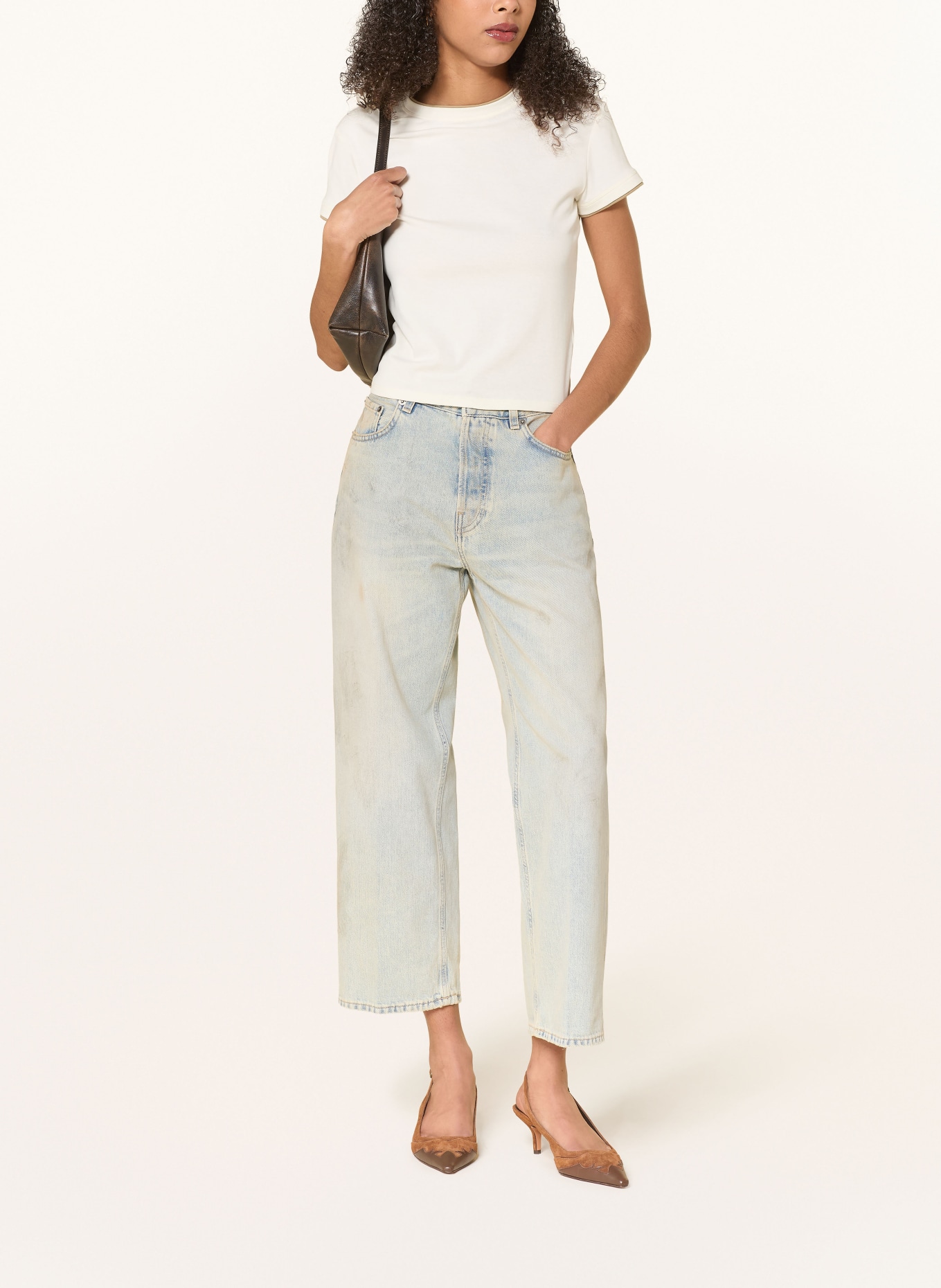 HAIKURE Cropped jeans BETTY: L0936 SOFT STAINED SKY