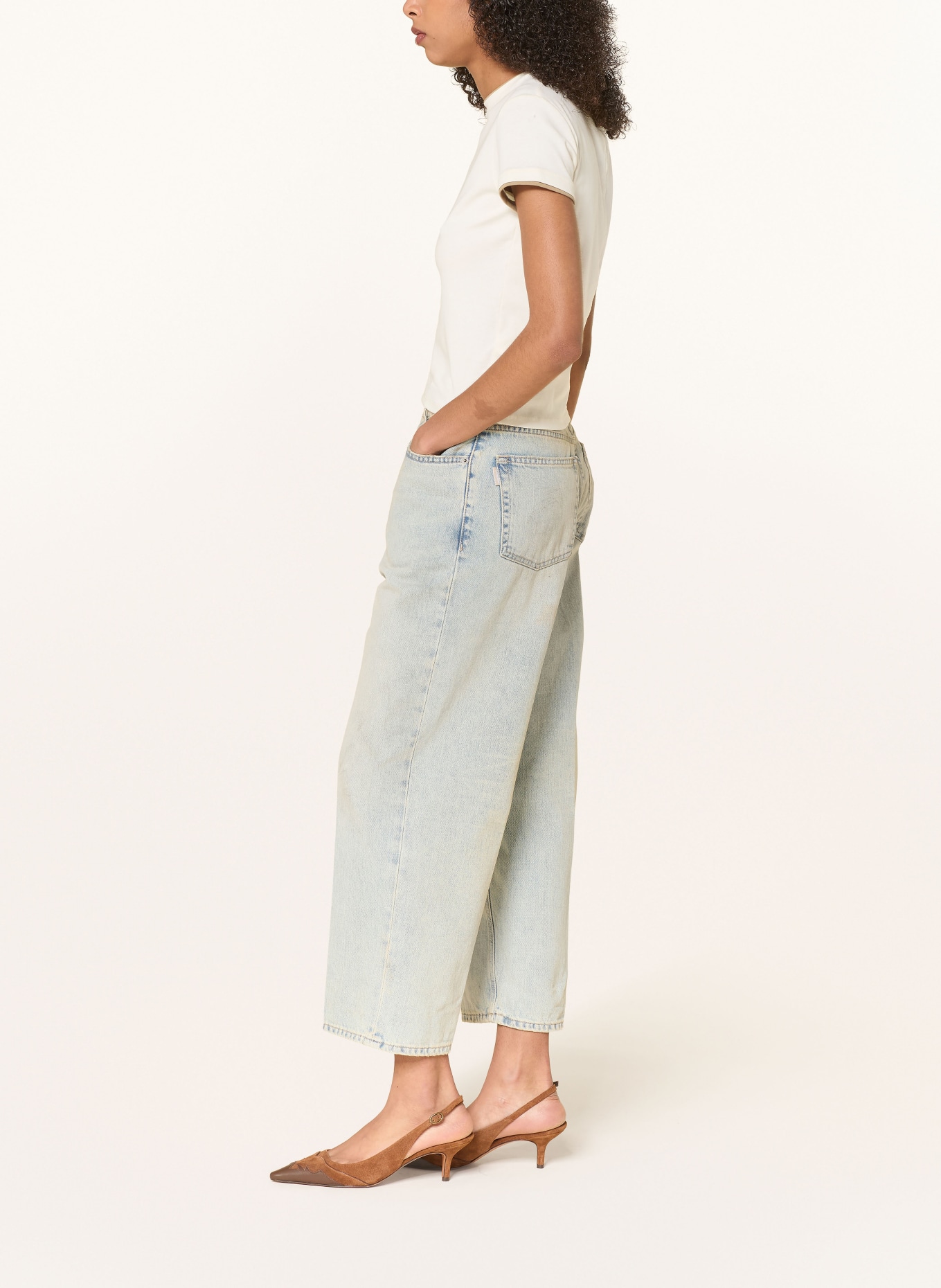 HAIKURE Cropped jeans BETTY: L0936 SOFT STAINED SKY