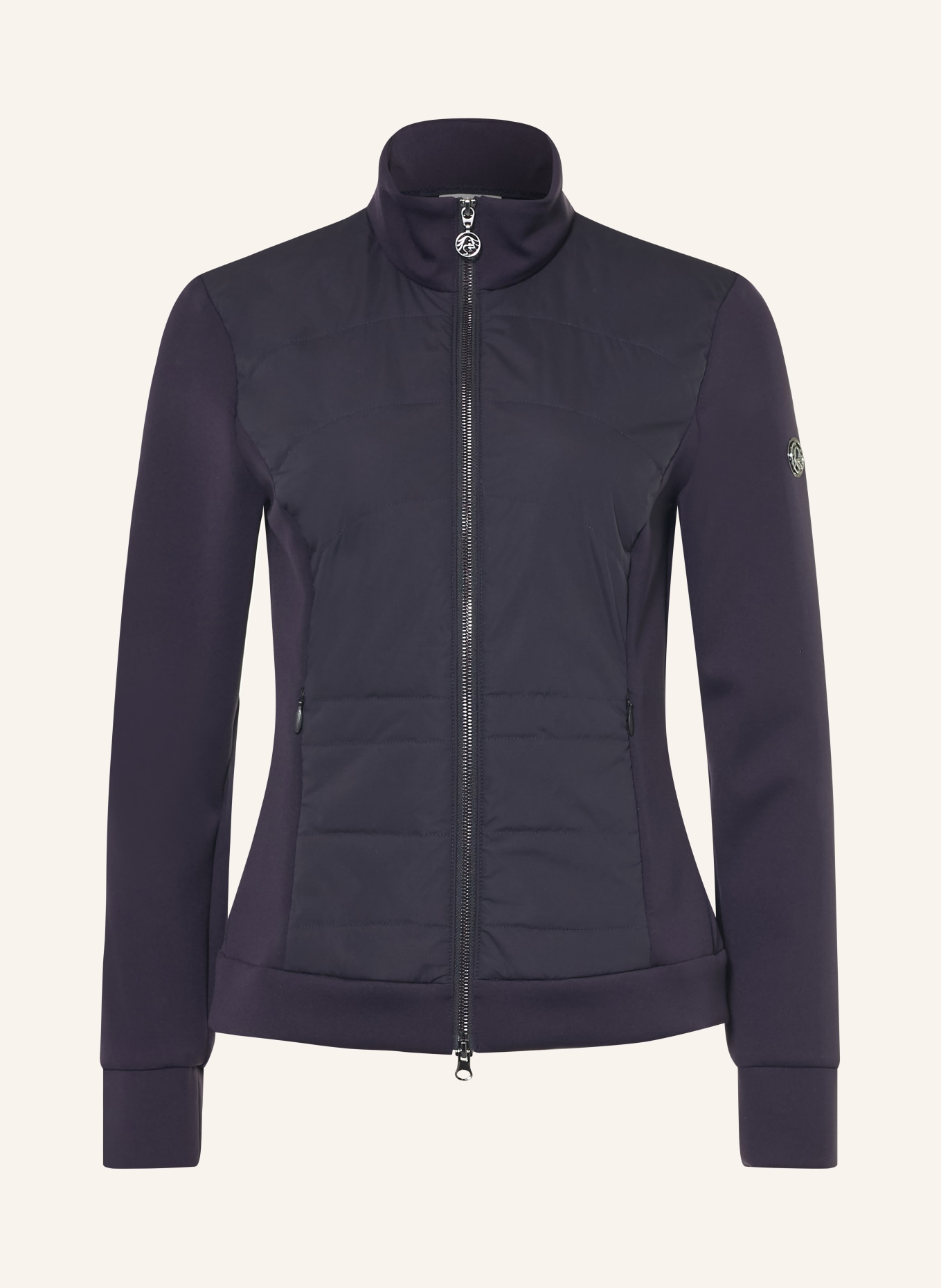 SPORTALM Sweatvest van gemengde materialen: DONKERBLAUW