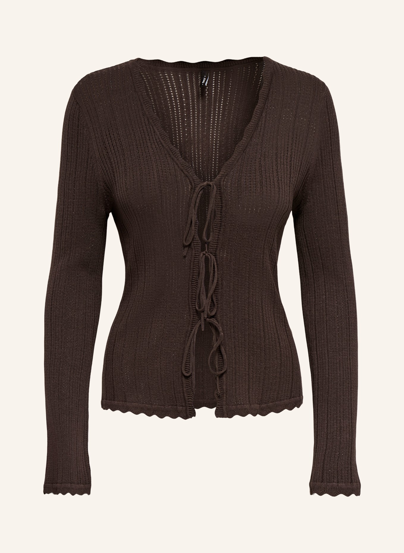 ONLY Strickjacke: DUNKELBRAUN