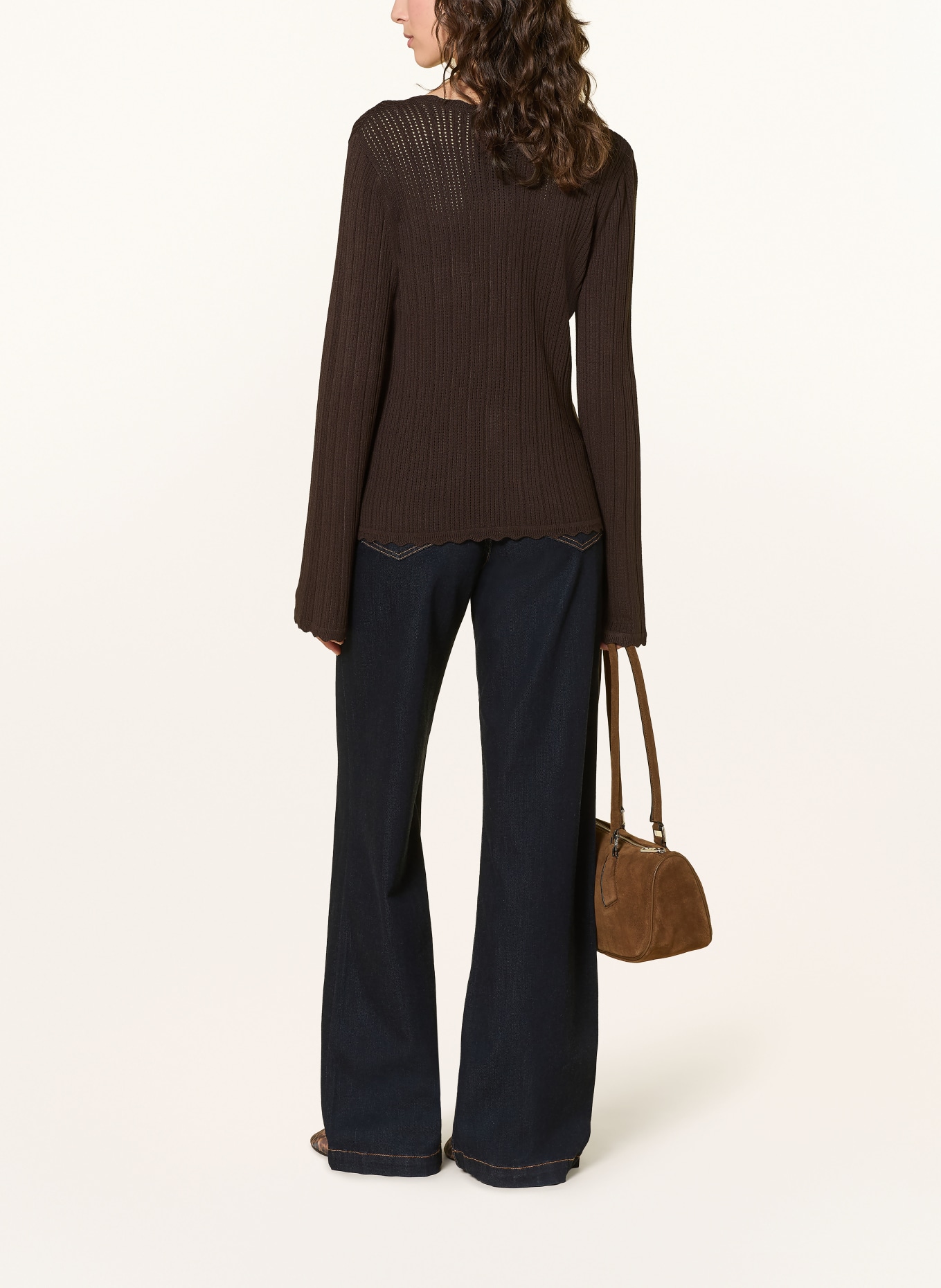 ONLY Strickjacke: DUNKELBRAUN