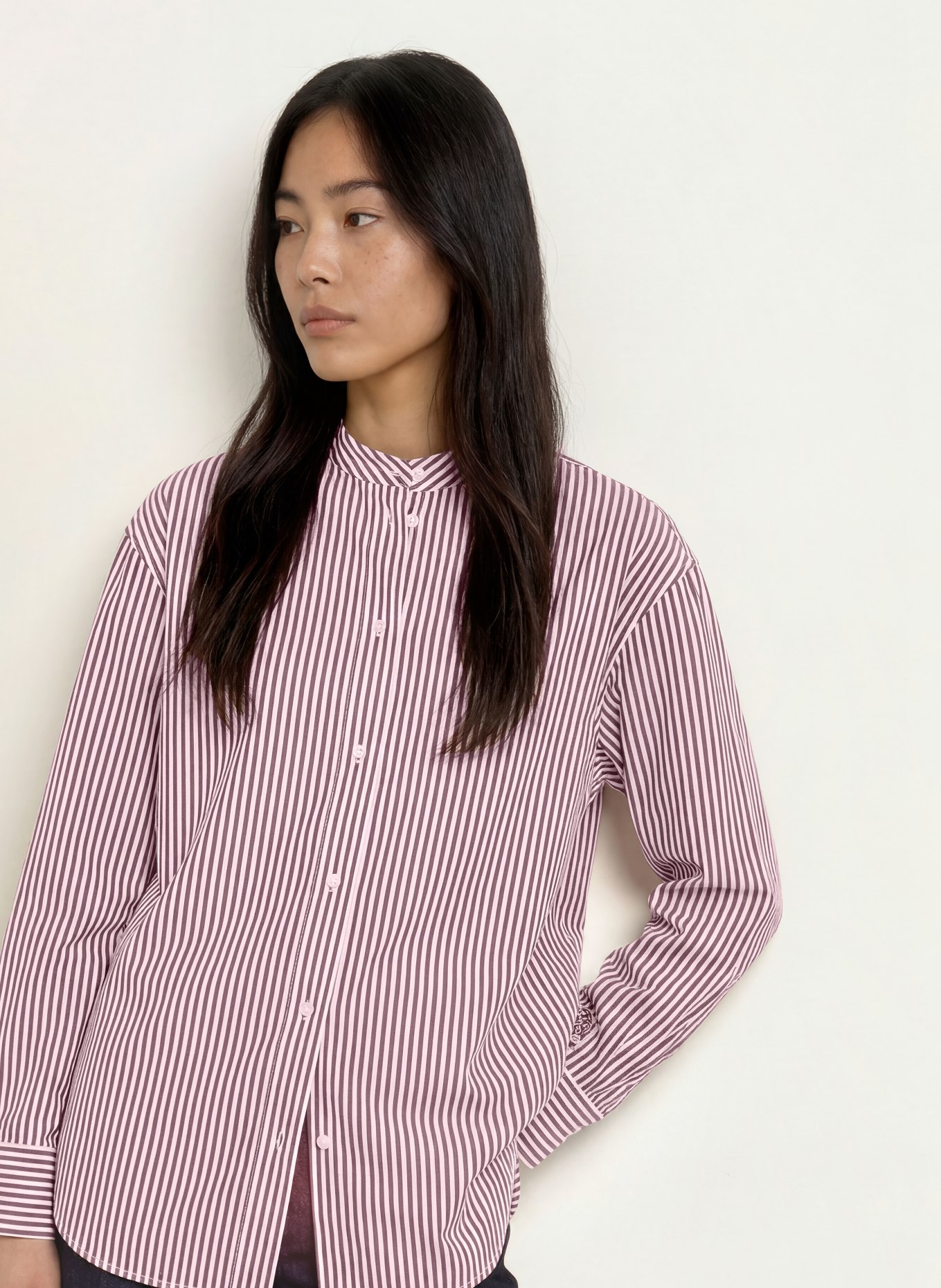 MOS MOSH Bluse MMKARIS: WEISS / DUNKELBRAUN
