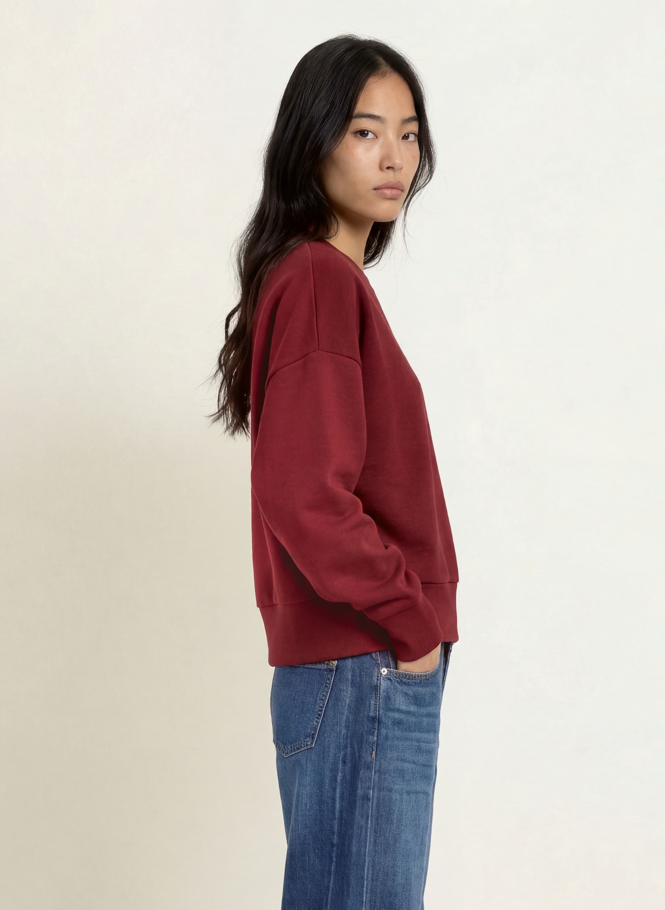MOS MOSH MMKIKI CELLI Sweatshirt: DARK RED