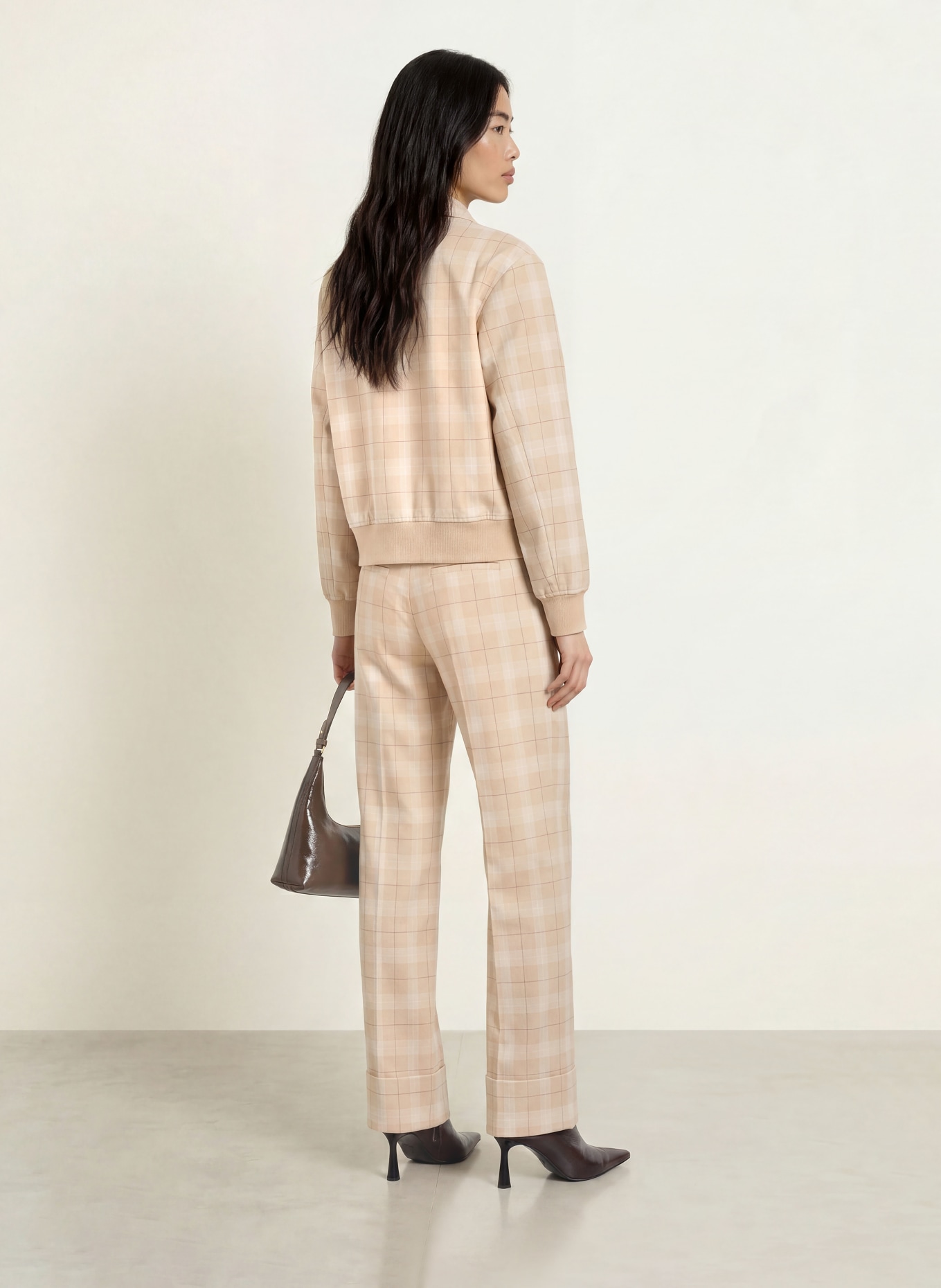 MOS MOSH Blouson MMKIRA: BEIGE / DUNKELROT / WEISS